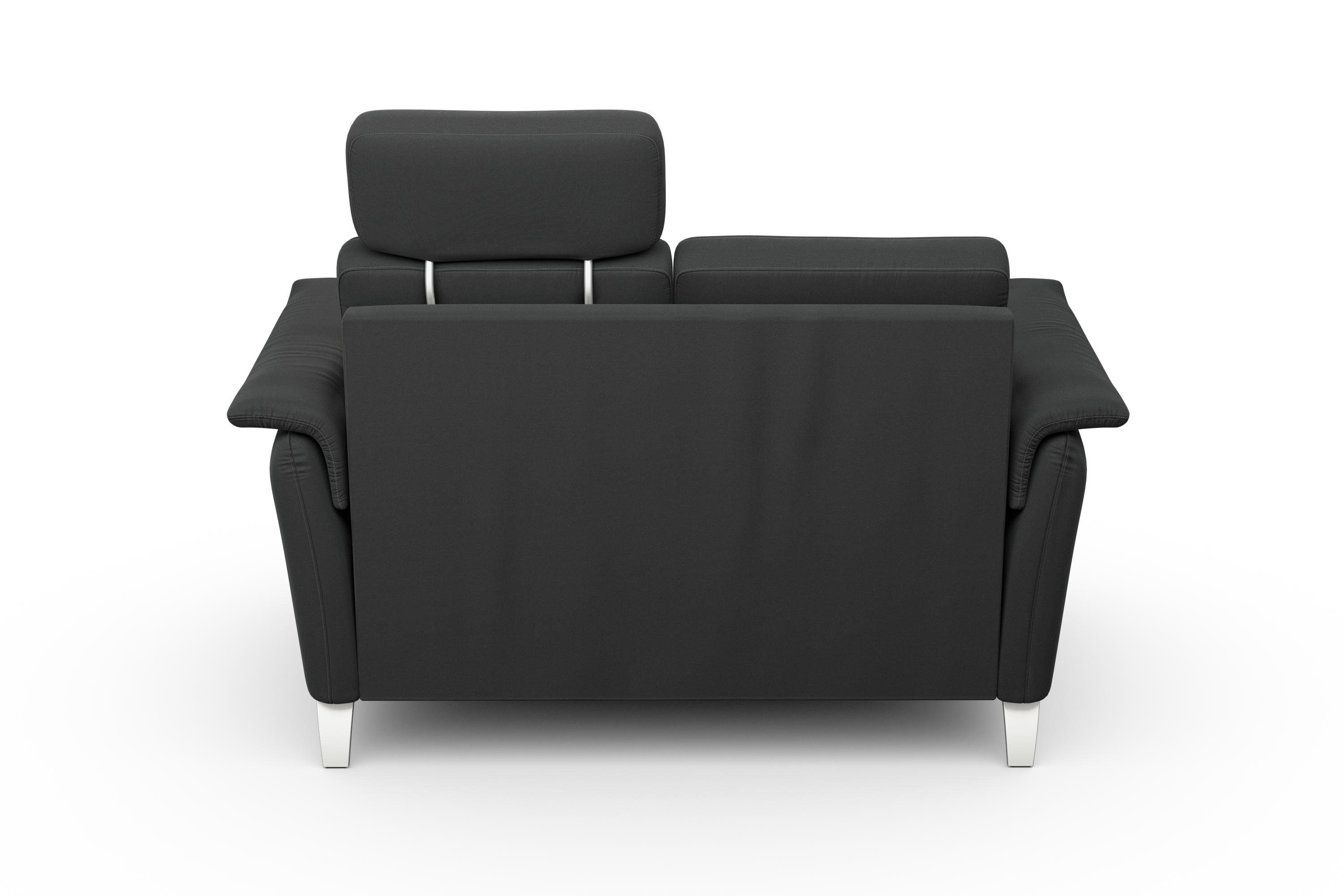 sit&more 2-zitsbank Palmera Binnenveringsinterieur, stekkersysteem voor 2 hoofdsteunen (optioneel)