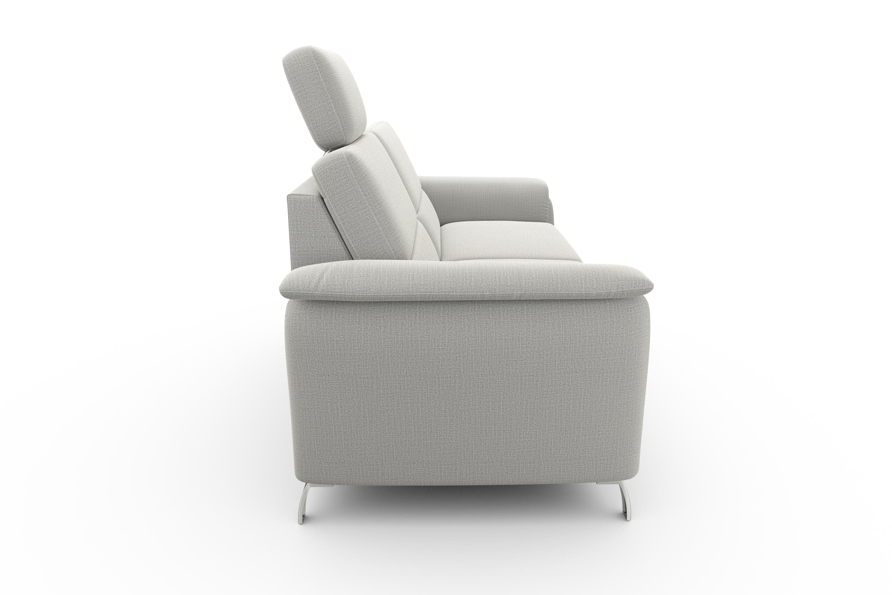 sit&more 2,5-zitsbank Palmera Binnenveringsinterieur, stekkersysteem voor 2 hoofdsteunen (optioneel)