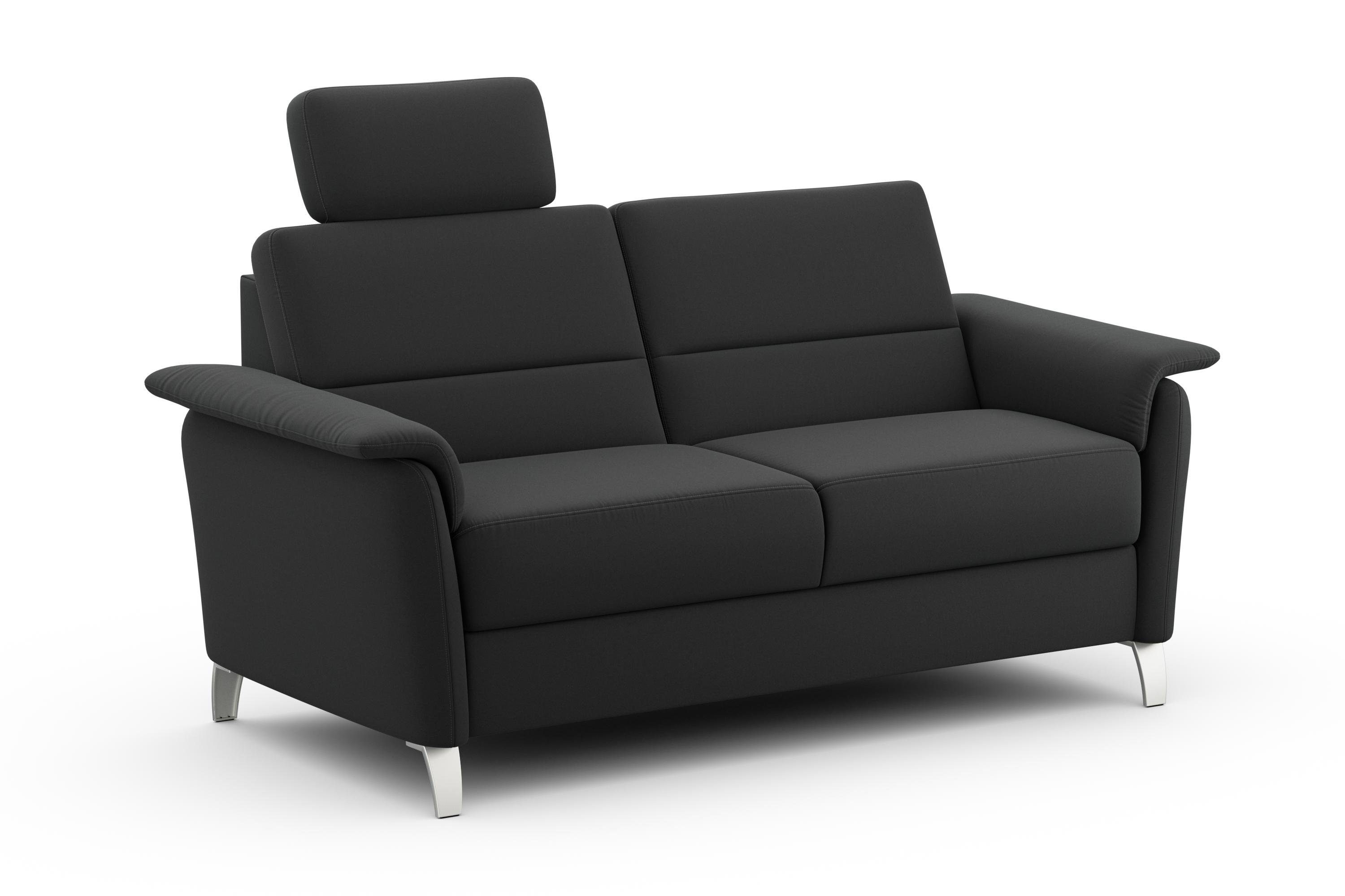 sit&more 2,5-zitsbank Palmera Binnenveringsinterieur, stekkersysteem voor 2 hoofdsteunen (optioneel)
