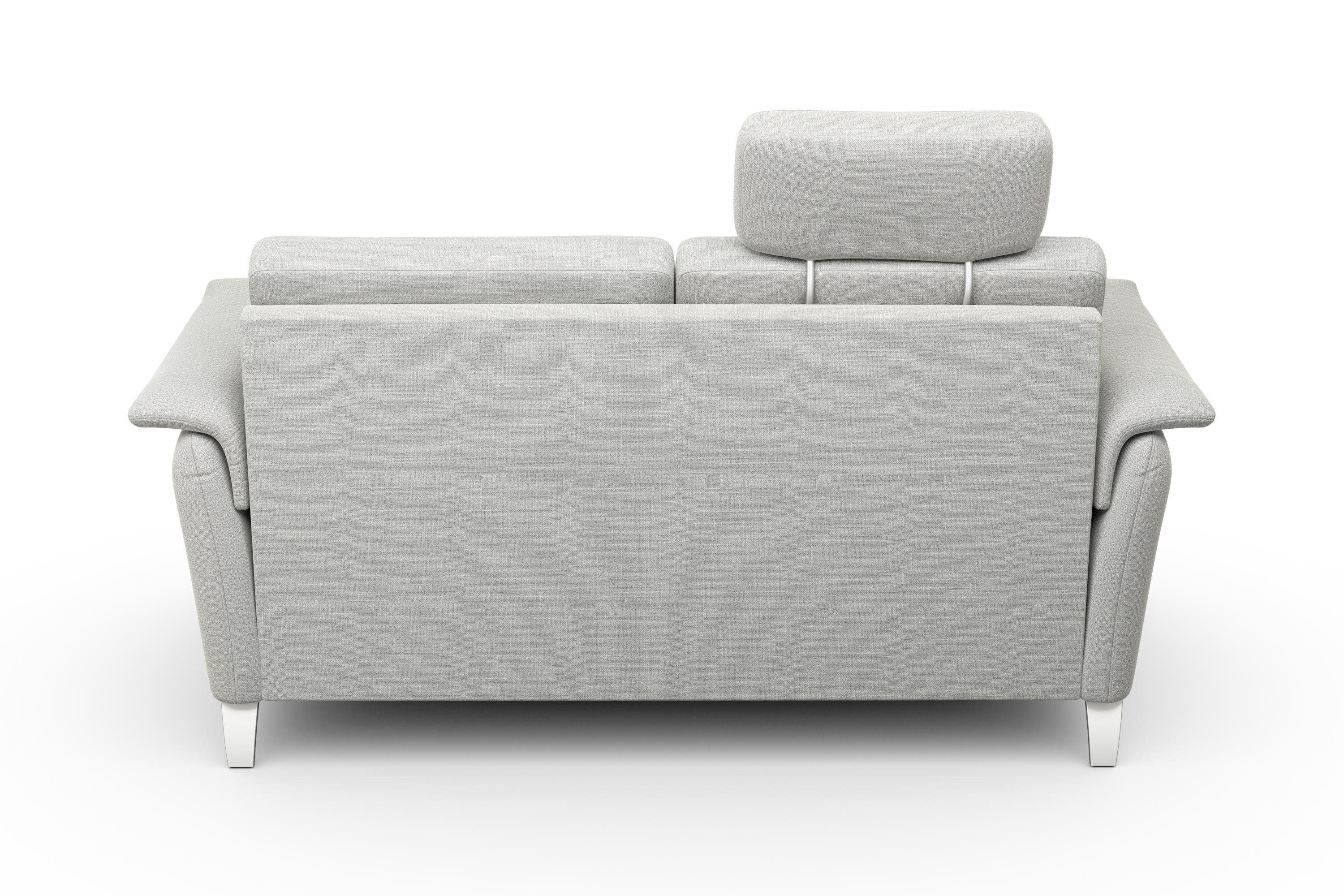 sit&more 2,5-zitsbank Palmera Binnenveringsinterieur, stekkersysteem voor 2 hoofdsteunen (optioneel)