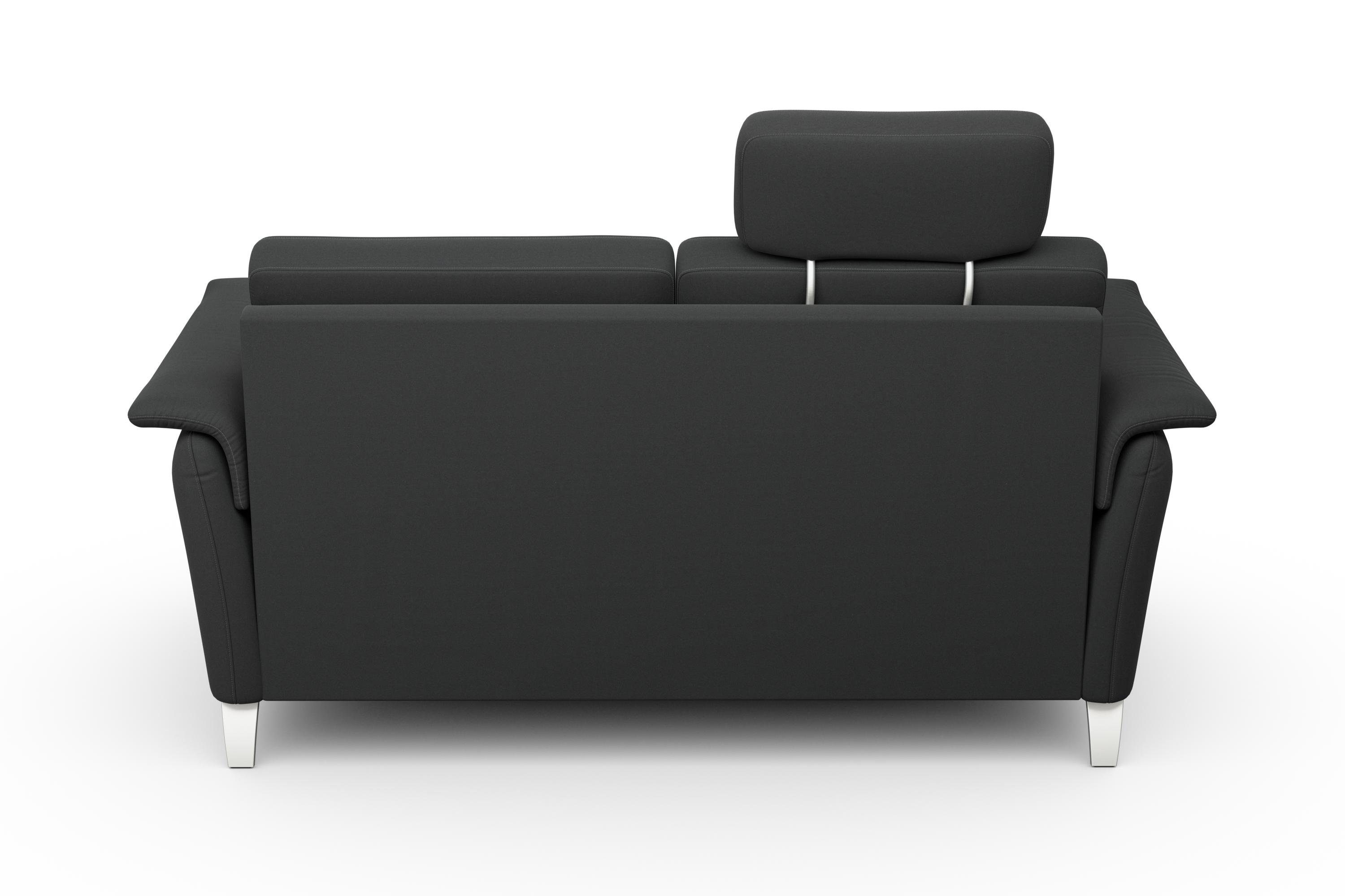sit&more 2,5-zitsbank Palmera Binnenveringsinterieur, stekkersysteem voor 2 hoofdsteunen (optioneel)