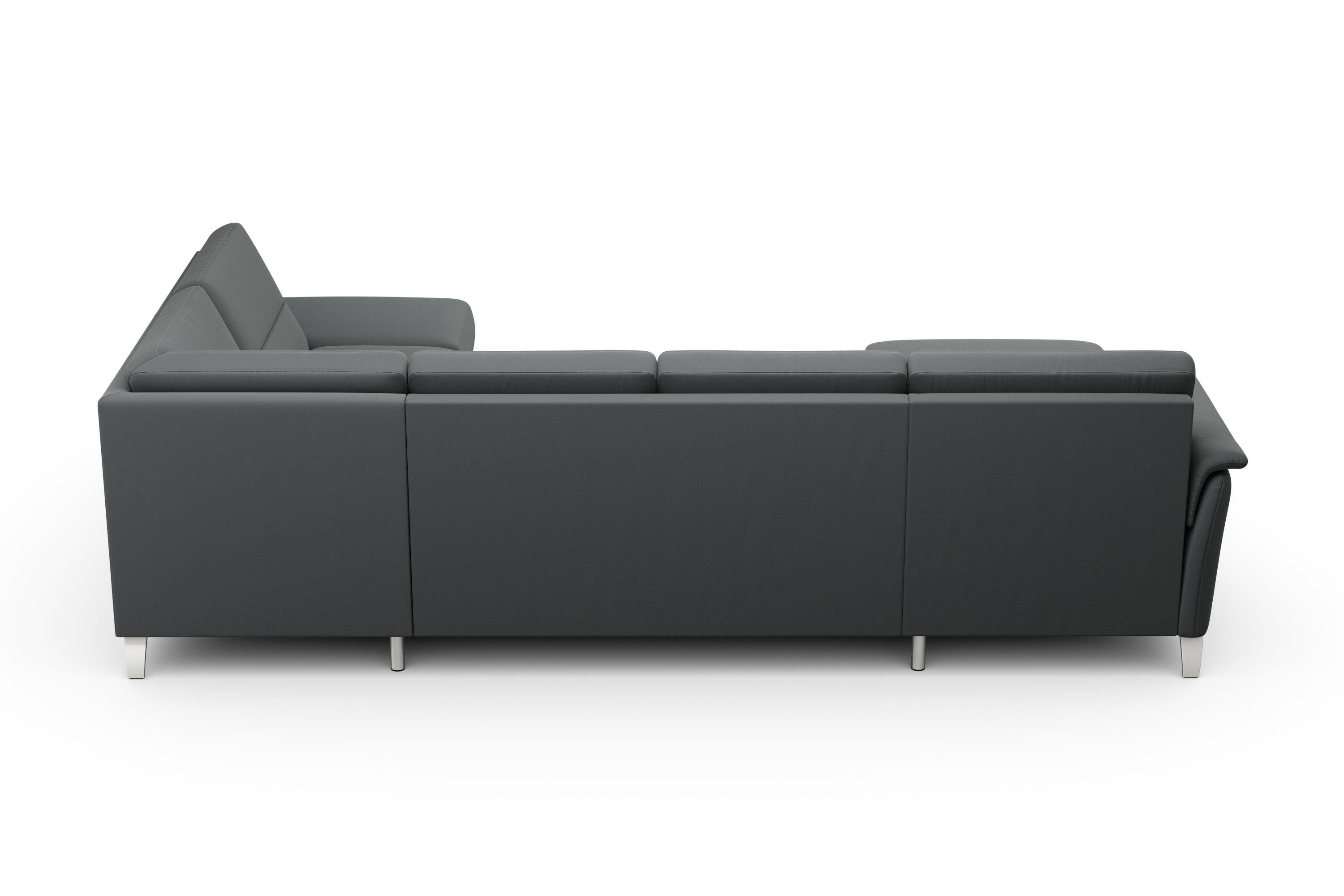 sit&more Zithoek Palmera U-vorm, B: 308 cm optioneel bedfunctie & bedlade, veerkern