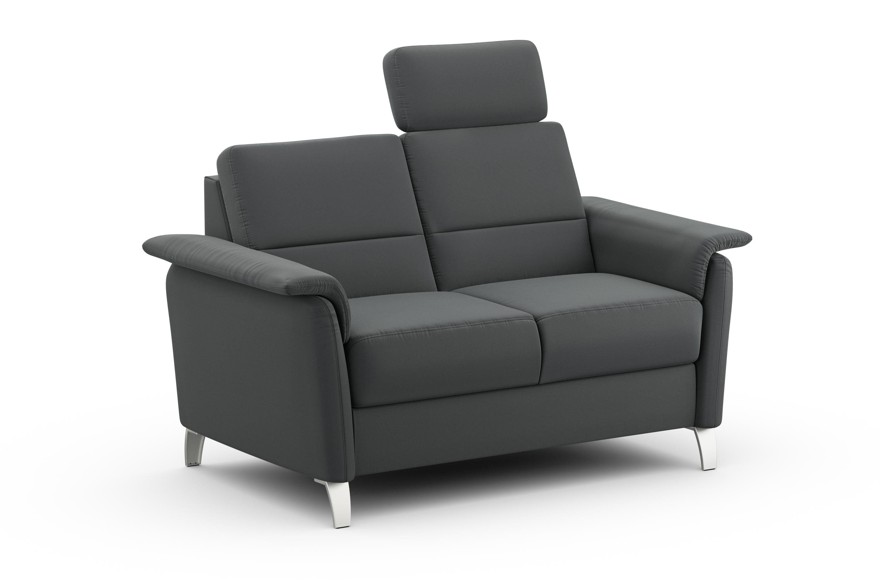 sit&more 2-zitsbank Palmera Binnenveringsinterieur, stekkersysteem voor 2 hoofdsteunen (optioneel)