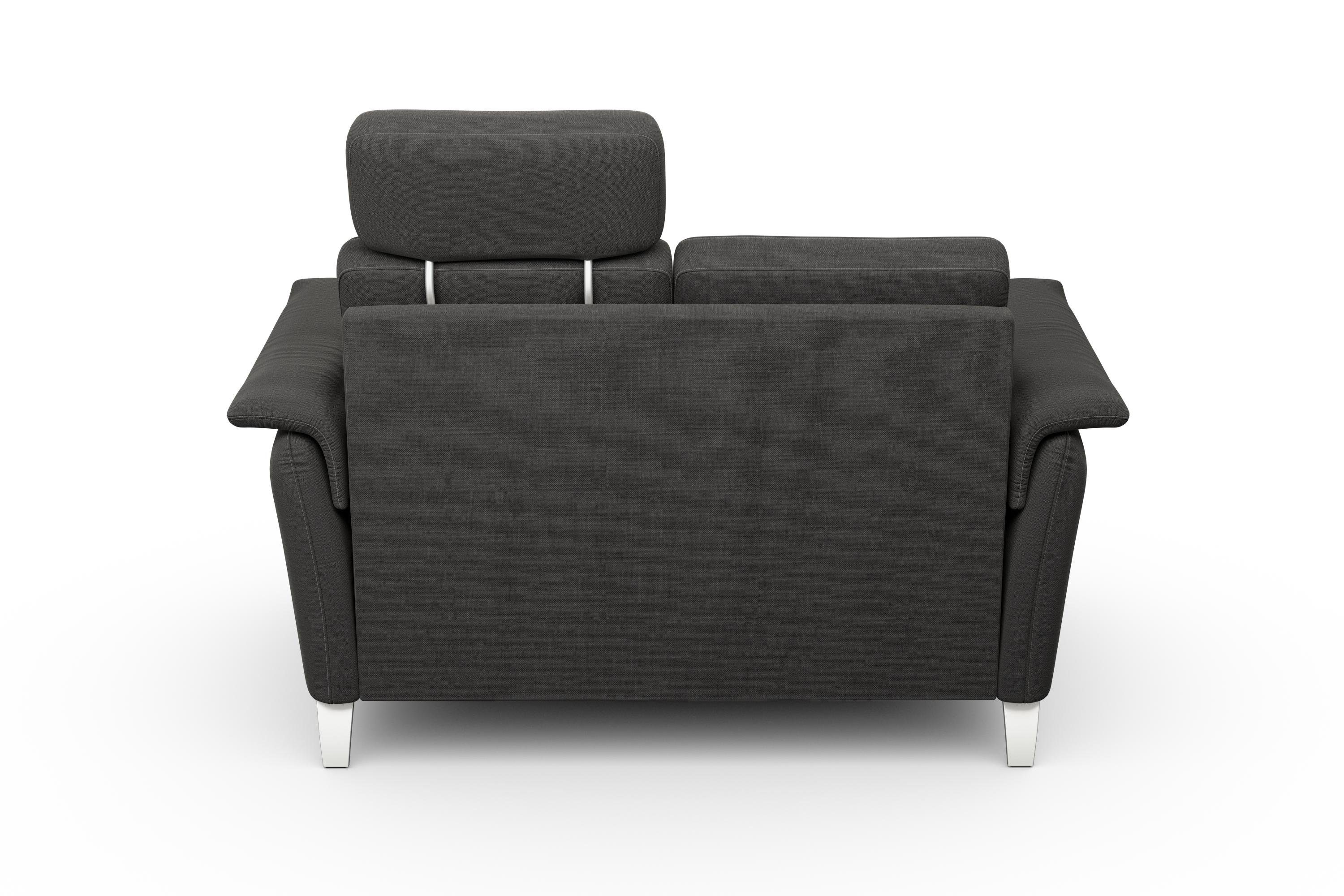 sit&more 2-zitsbank Palmera Binnenveringsinterieur, stekkersysteem voor 2 hoofdsteunen (optioneel)