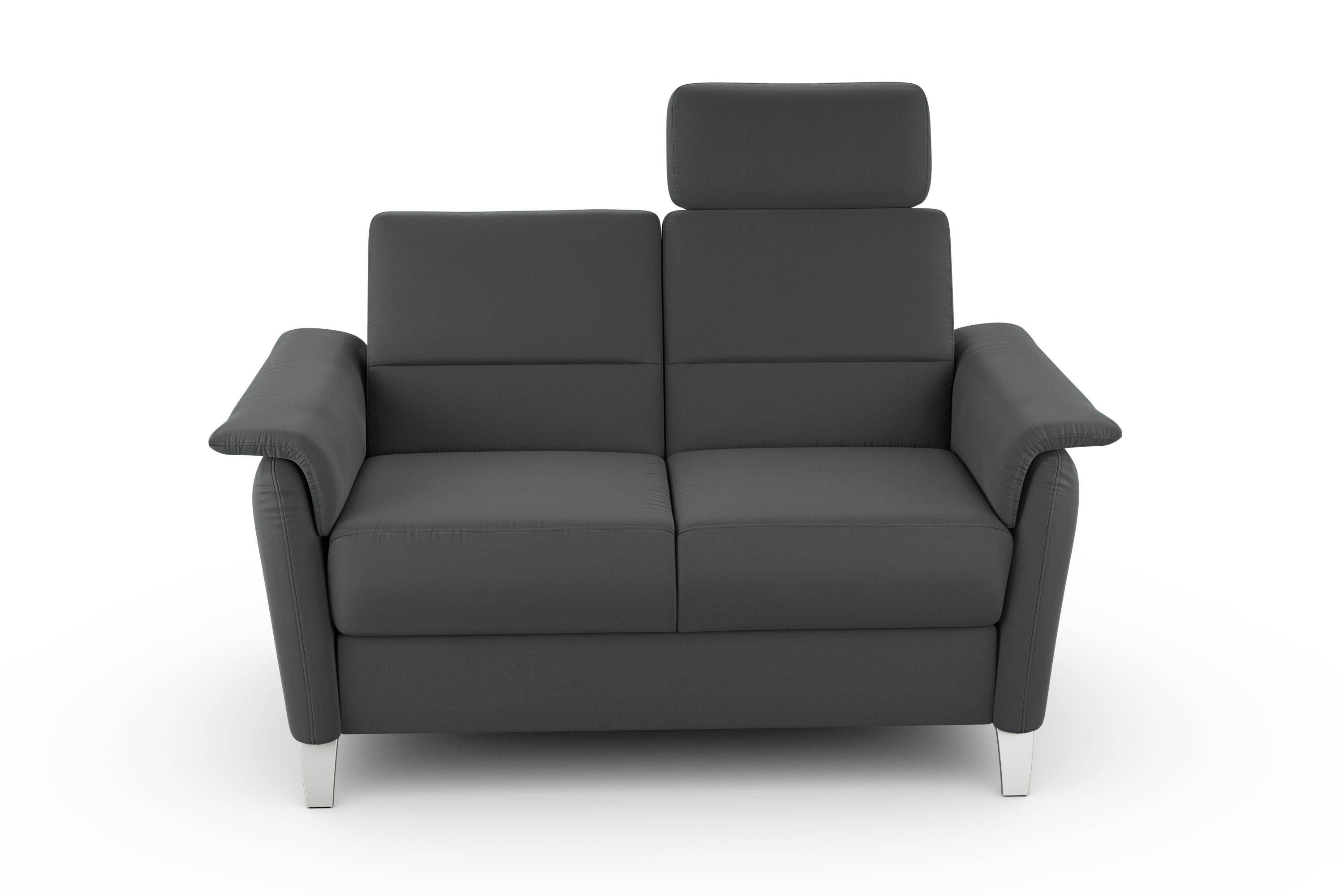 sit&more 2-zitsbank Palmera Binnenveringsinterieur, stekkersysteem voor 2 hoofdsteunen (optioneel)