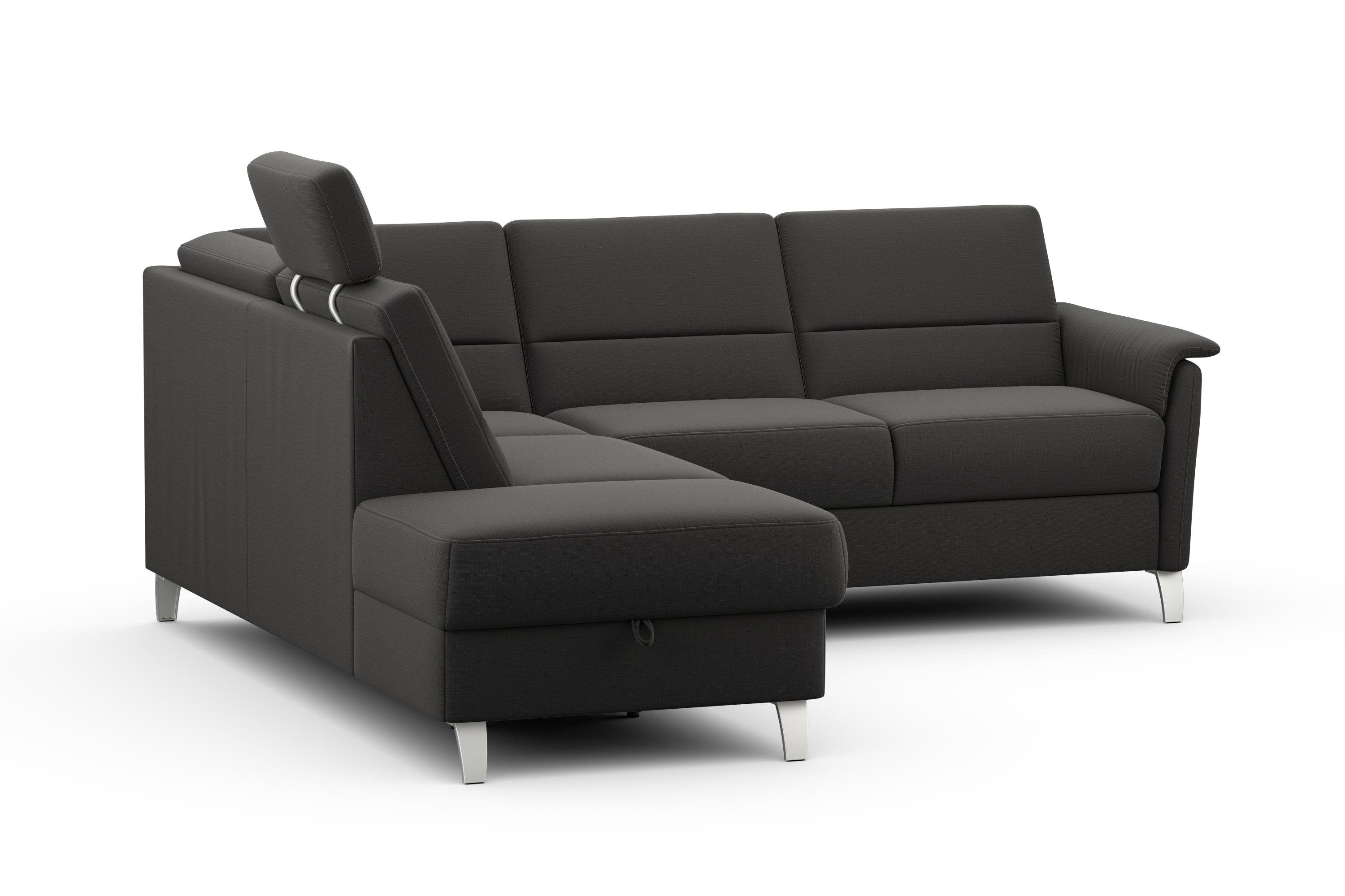 sit&more Hoekbank Palmera L-vorm Binnenvering, naar keuze met slaapfunctie en met/zonder bergruimte