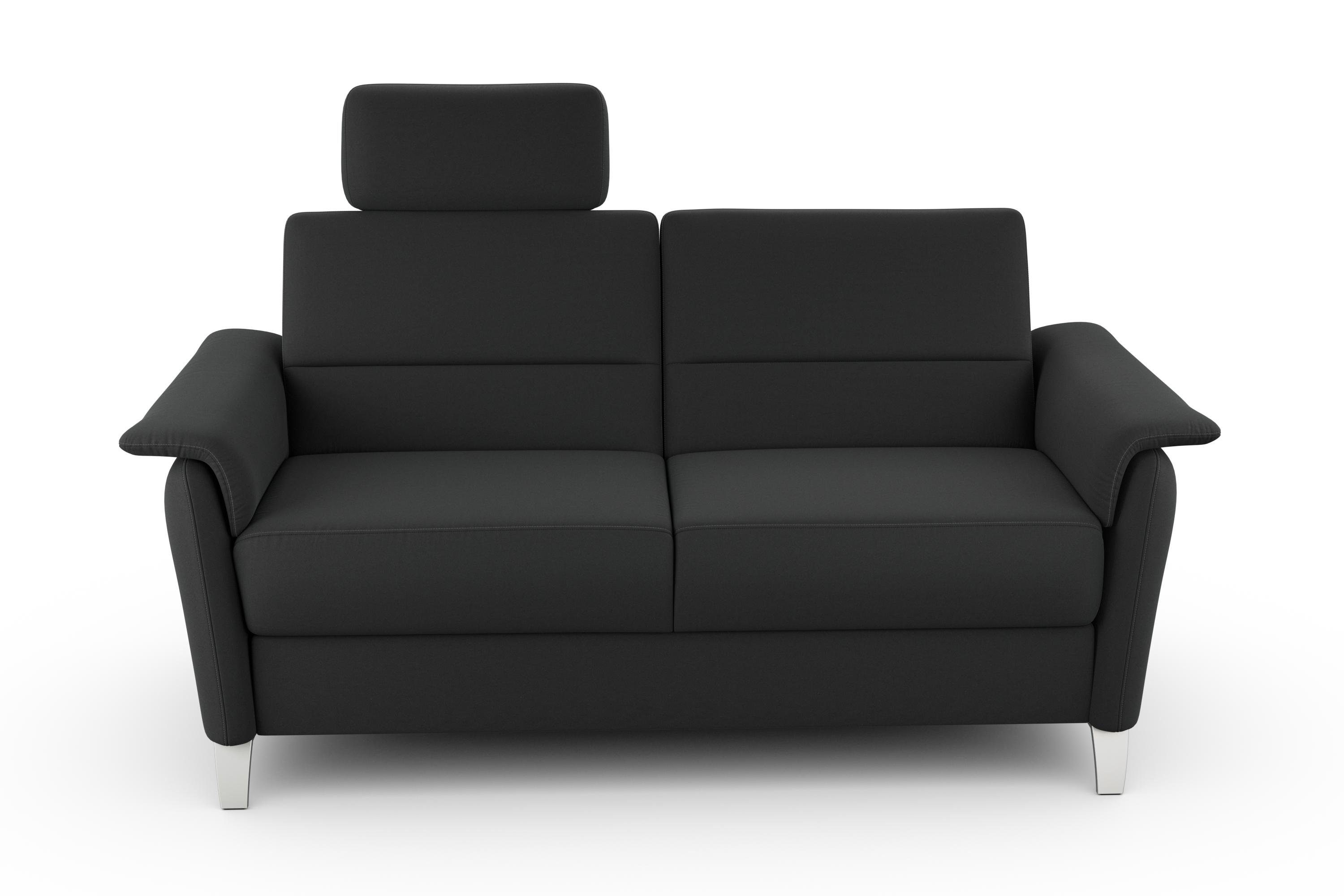 sit&more 2,5-zitsbank Palmera Binnenveringsinterieur, stekkersysteem voor 2 hoofdsteunen (optioneel)