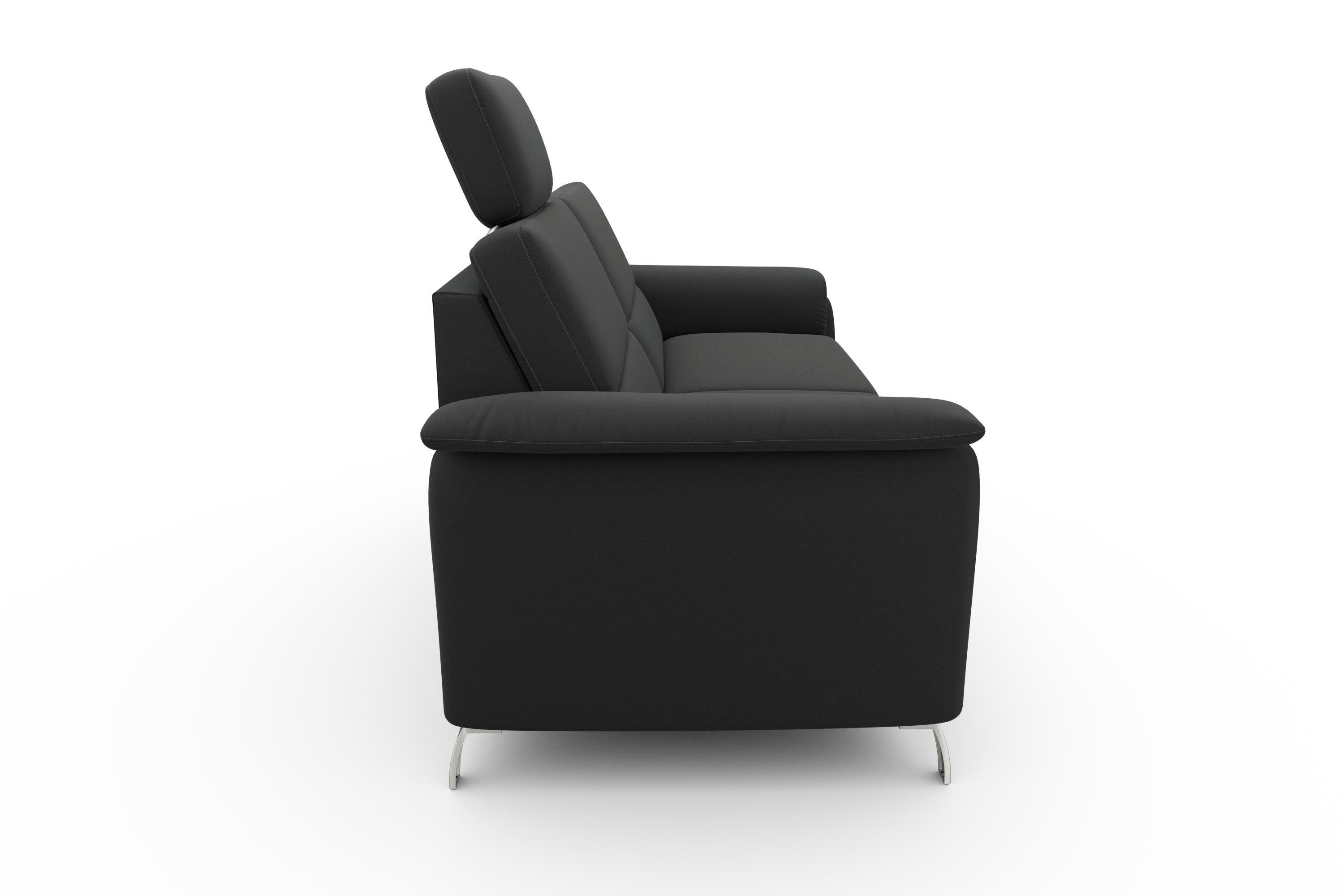 sit&more 2,5-zitsbank Palmera Binnenveringsinterieur, stekkersysteem voor 2 hoofdsteunen (optioneel)