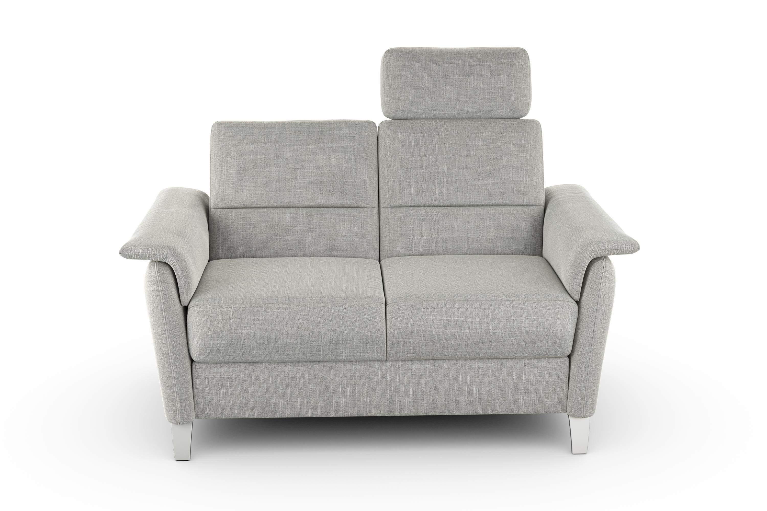 sit&more 2-zitsbank Palmera Binnenveringsinterieur, stekkersysteem voor 2 hoofdsteunen (optioneel)