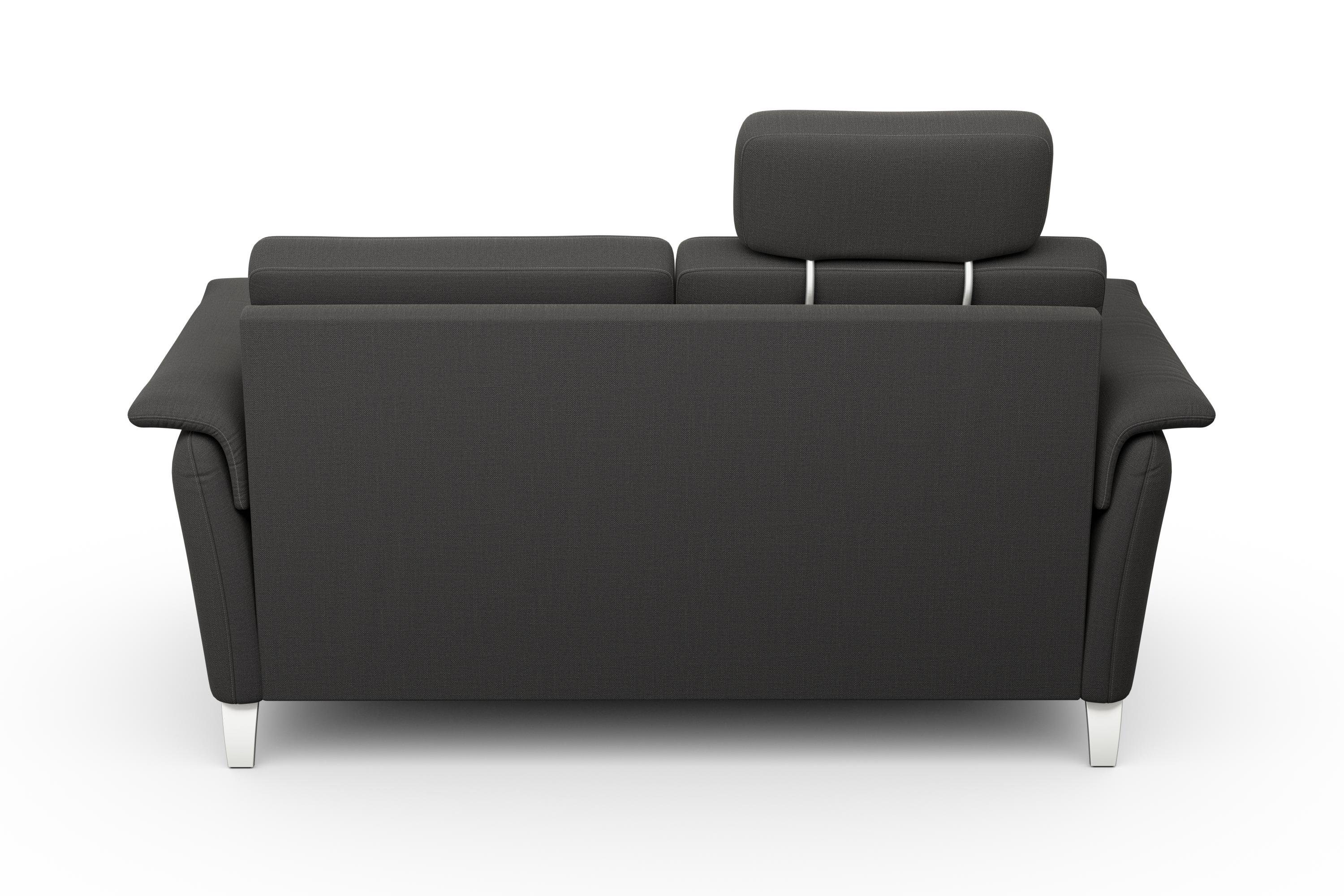 sit&more 2,5-zitsbank Palmera Binnenveringsinterieur, stekkersysteem voor 2 hoofdsteunen (optioneel)