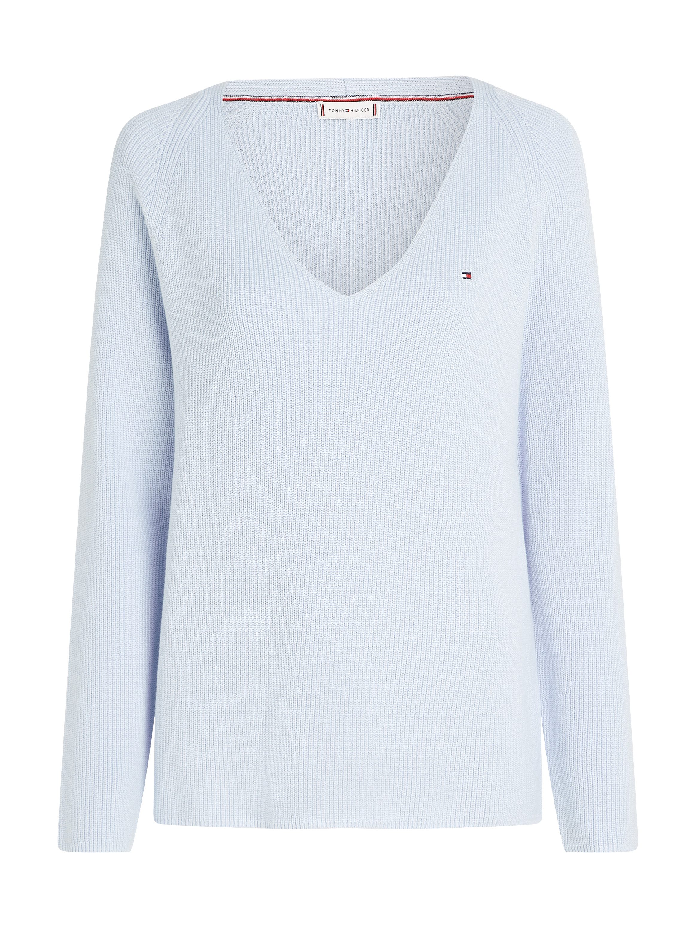 Tommy Hilfiger Gebreide trui CO CARDI STITCH V-NK LS