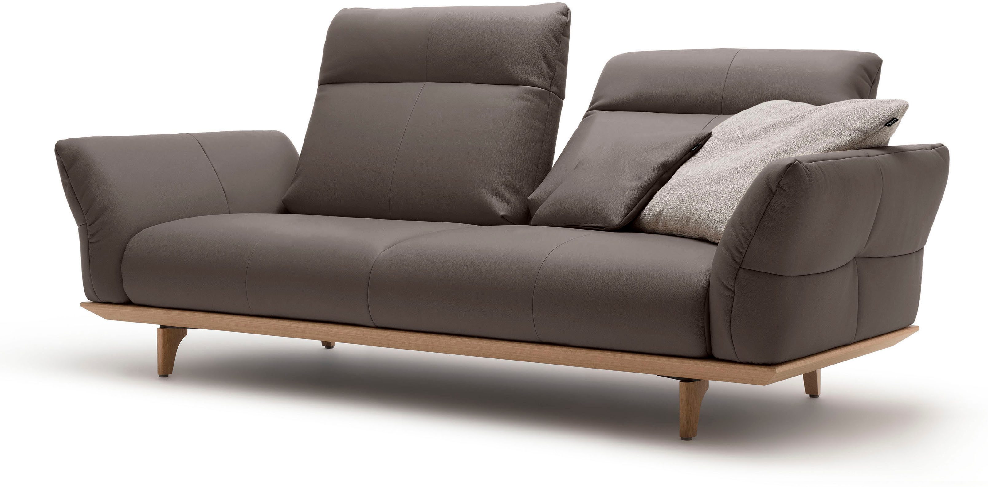 Creation BY ROLF BENZ 3-zitsbank Hs.460 Onderstel in eiken, poten in natuurlijk eiken, breedte 208 cm