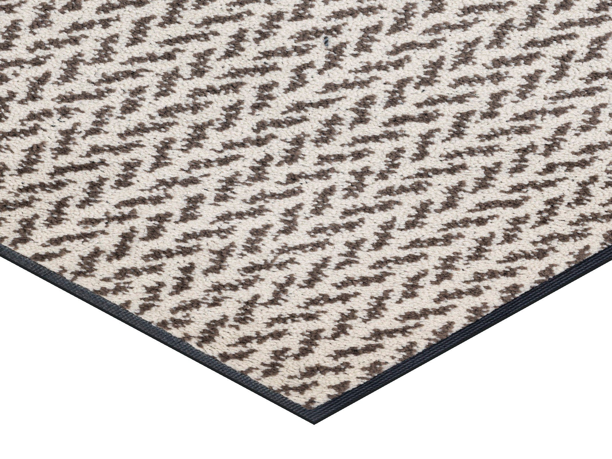 wash+dry by Kleen-Tex Loper Duo Latte Inloopmatten, antislip, geschikt voor binnen en buiten, wasbaar