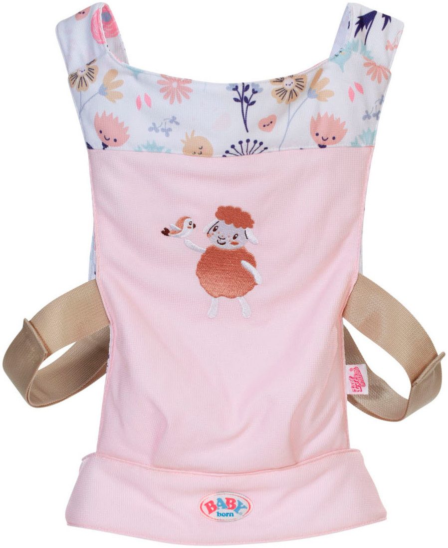 Baby Born Buikdrager voor poppen Baby Draagzitje Bloemen