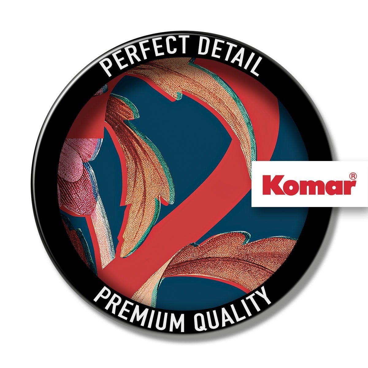 Komar Artprint op linnen Number 2 - Afmeting 30 x 40 cm Canvasdoek met echt houten frame (1 stuk)