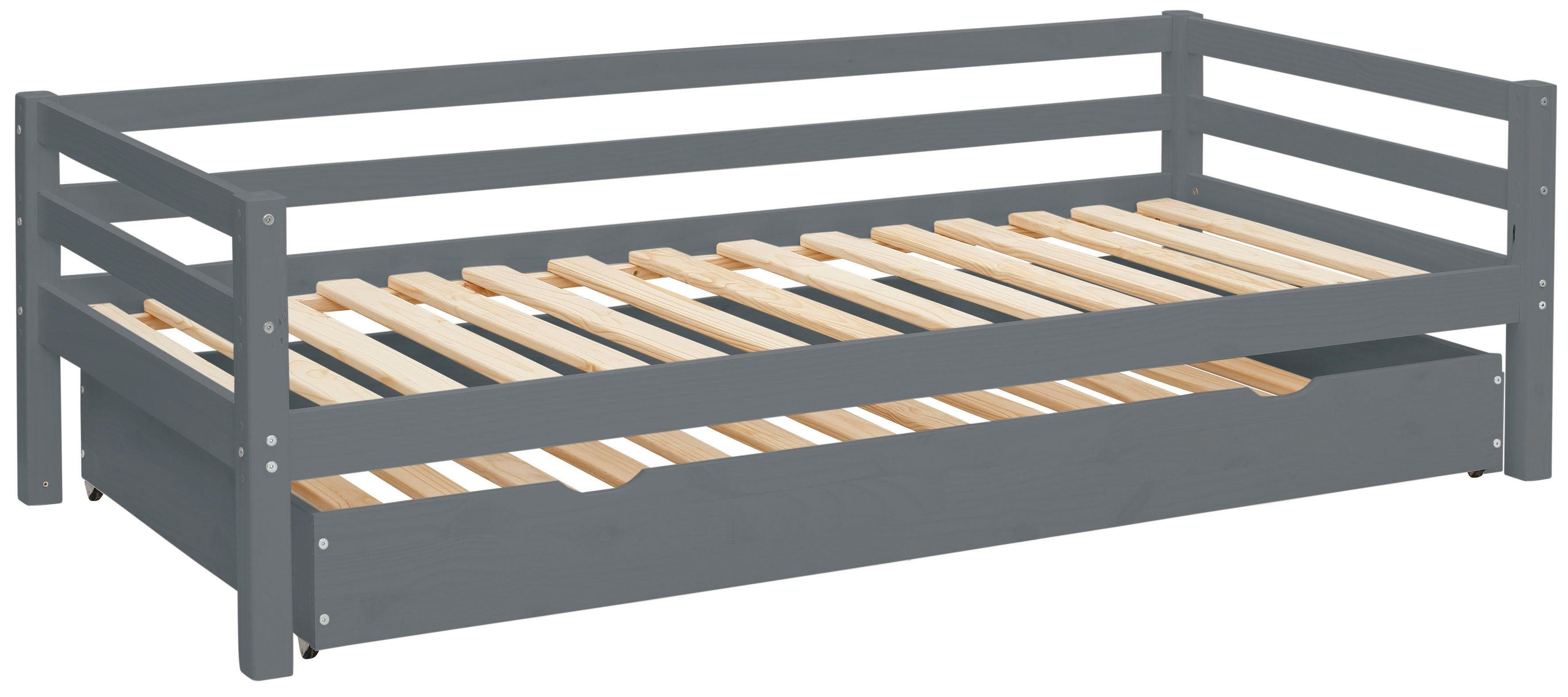 Lüttenhütt Slaapbank Alpi met lade van grenenhout, totale breedte 103 cm, kinderbed (1 stuk)