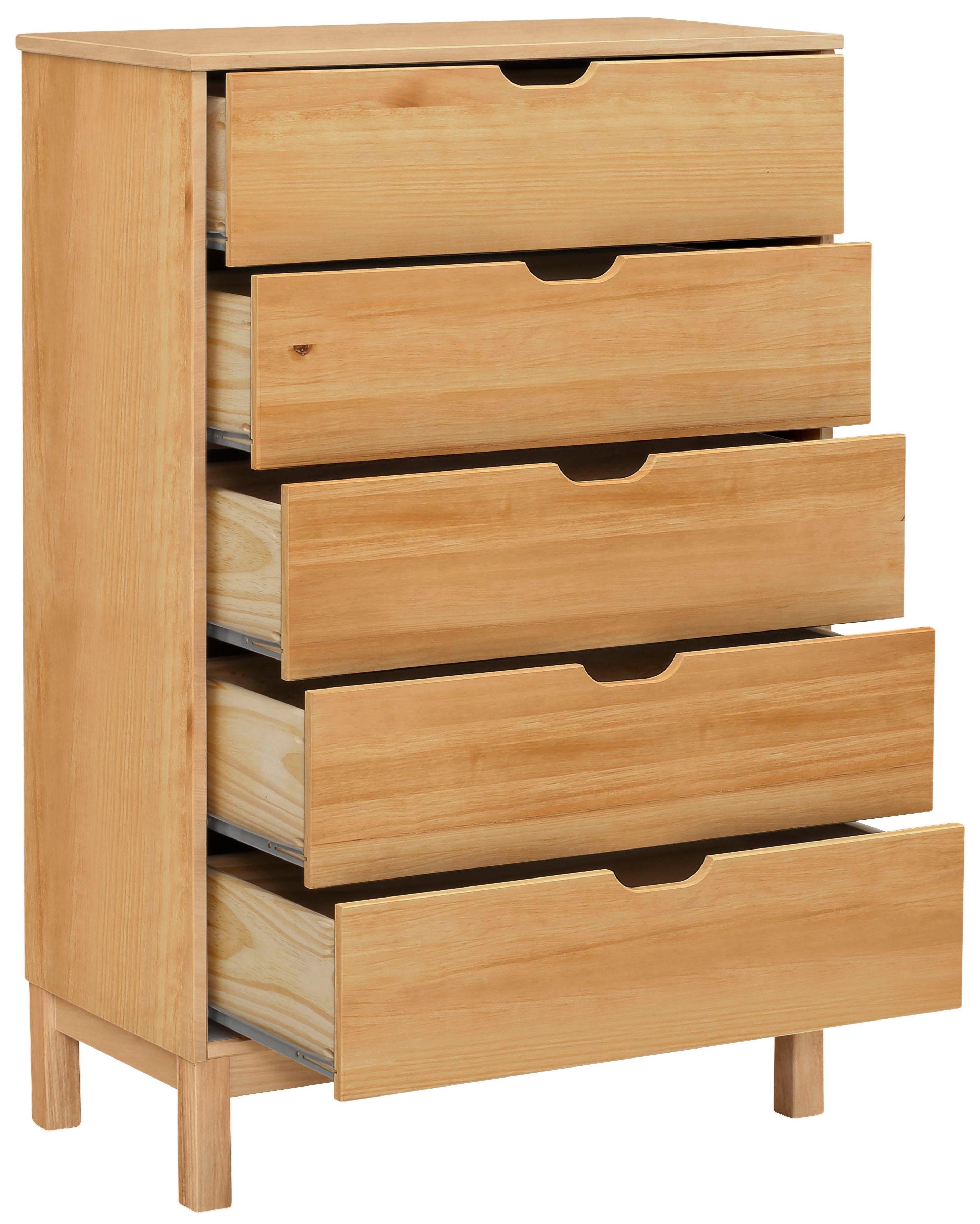 Home affaire Kast Post massief grenenhout, met vele opbergmogelijkheden, breedte 76 cm