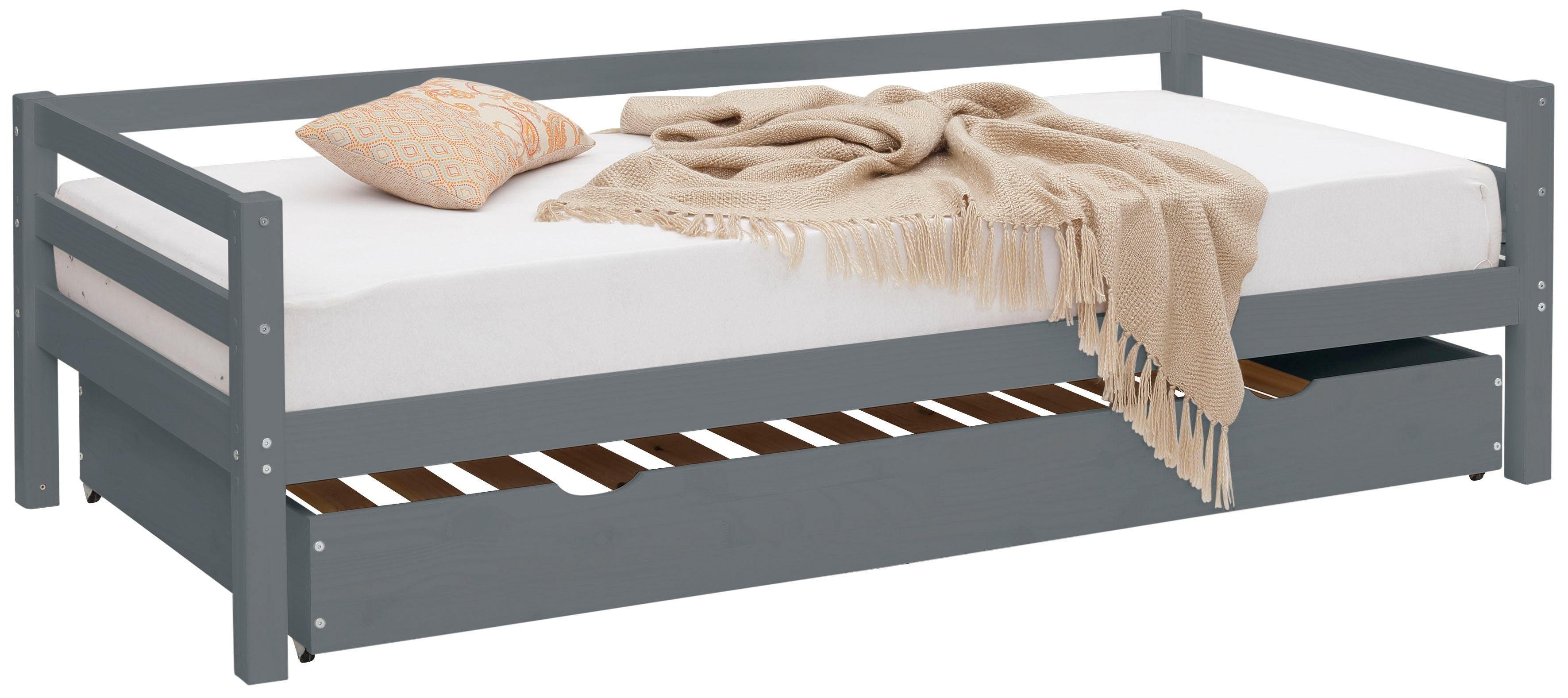 Lüttenhütt Slaapbank Alpi met lade van grenenhout, totale breedte 103 cm, kinderbed (1 stuk)