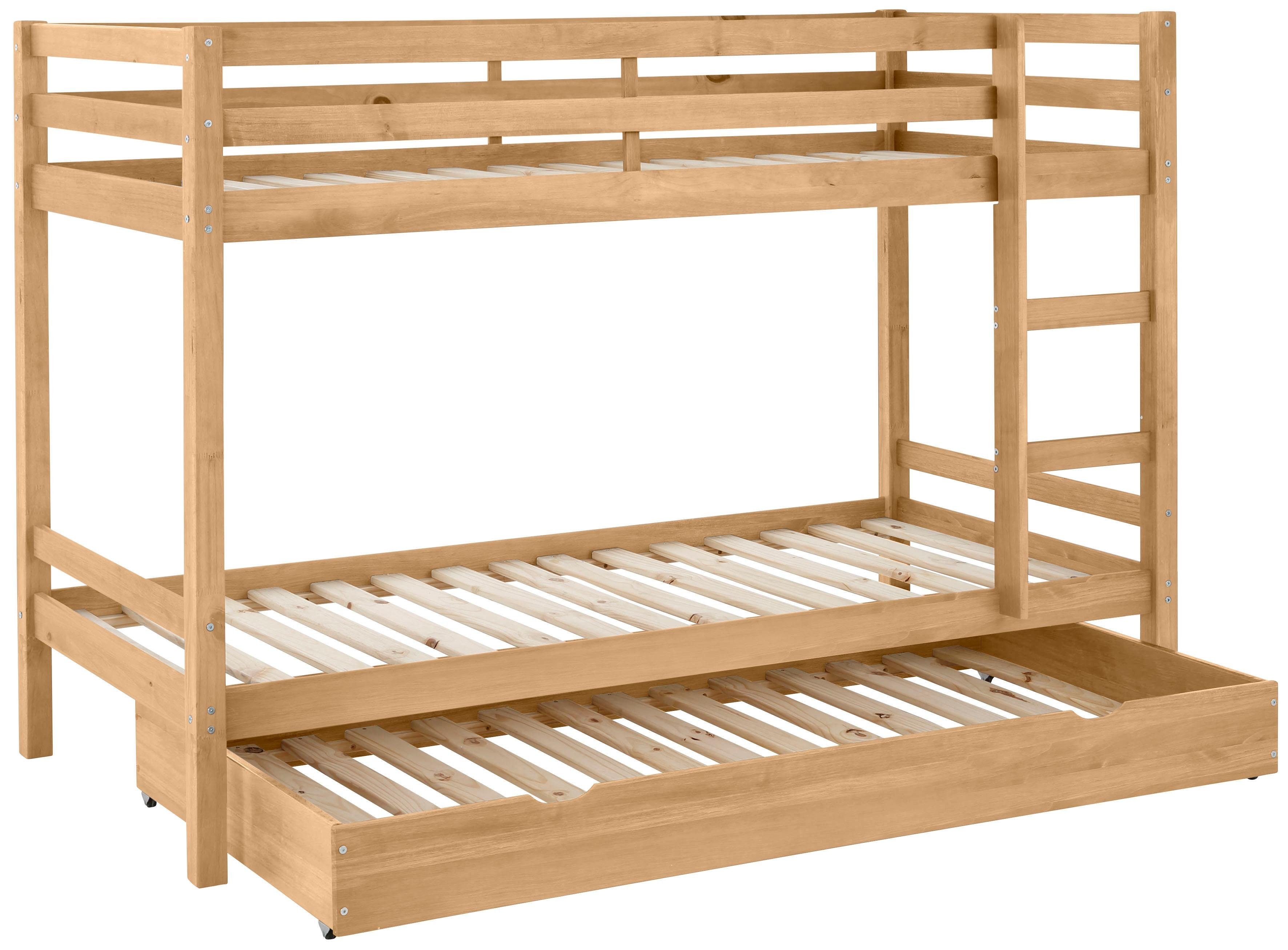 Lüttenhütt Stapelbed Alpi Massief hout (grenen), stapelbed,