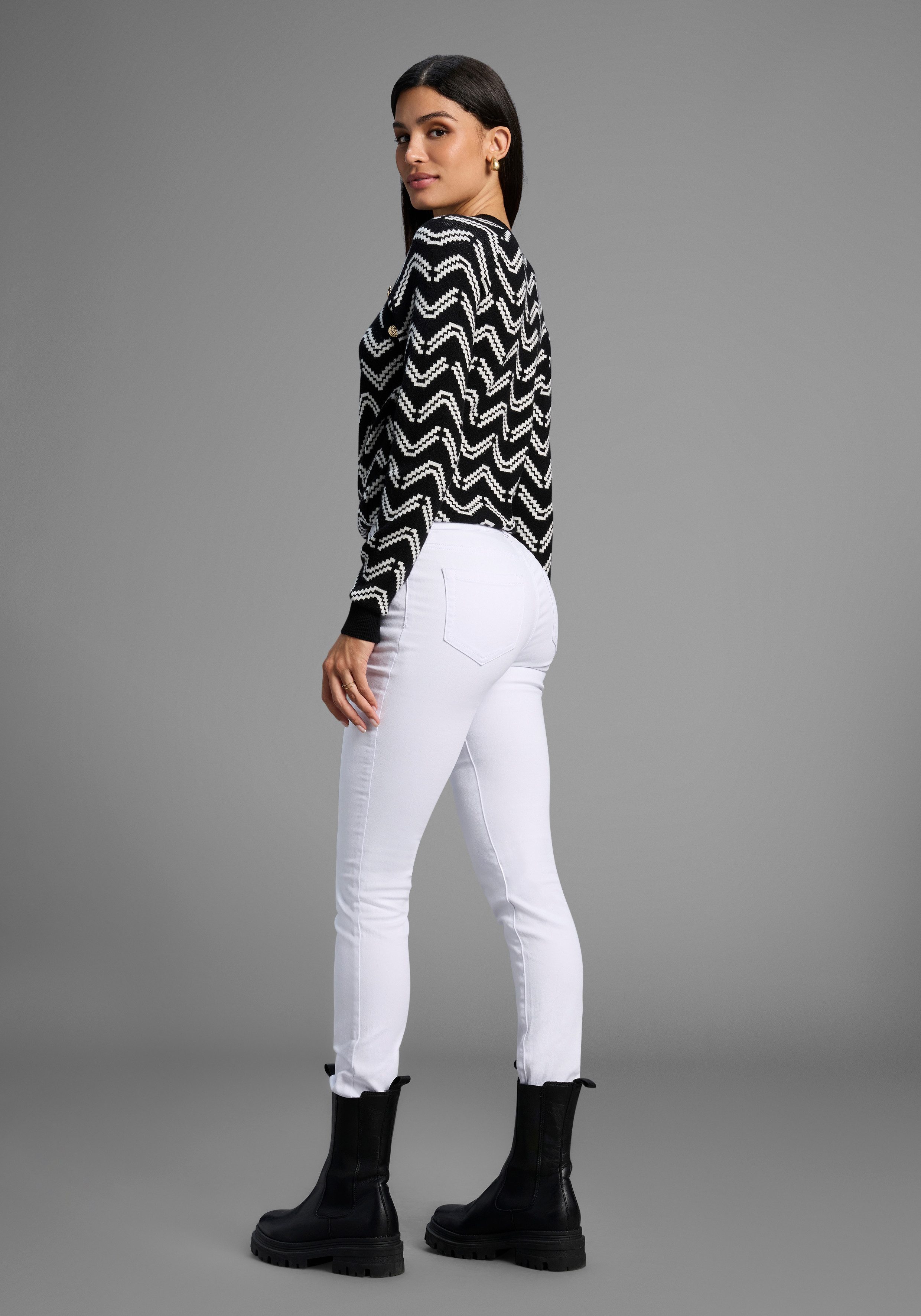 Arizona Skinny fit jeans Ultra Stretch extra-strakke been verloop, normale taille, met steekzakken