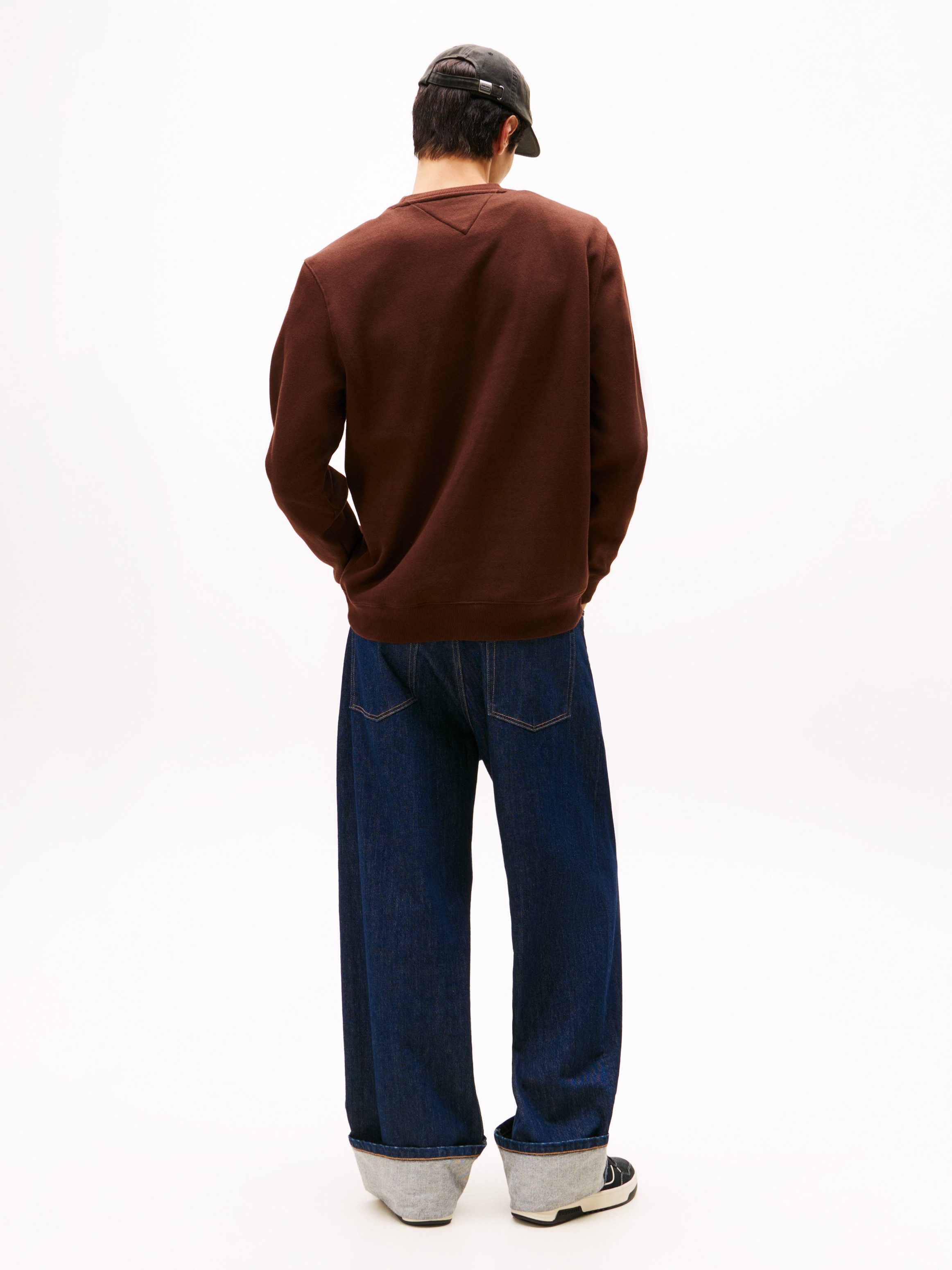 TOMMY JEANS Sweatshirt TJM REG S FLAG CREW Met geborduurd merklogo op borsthoogte