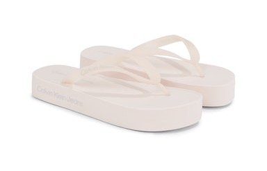 Calvin Klein Teenslippers BEACH SANDAL FLATFORM LOGO voor uitstapjes naar het strand