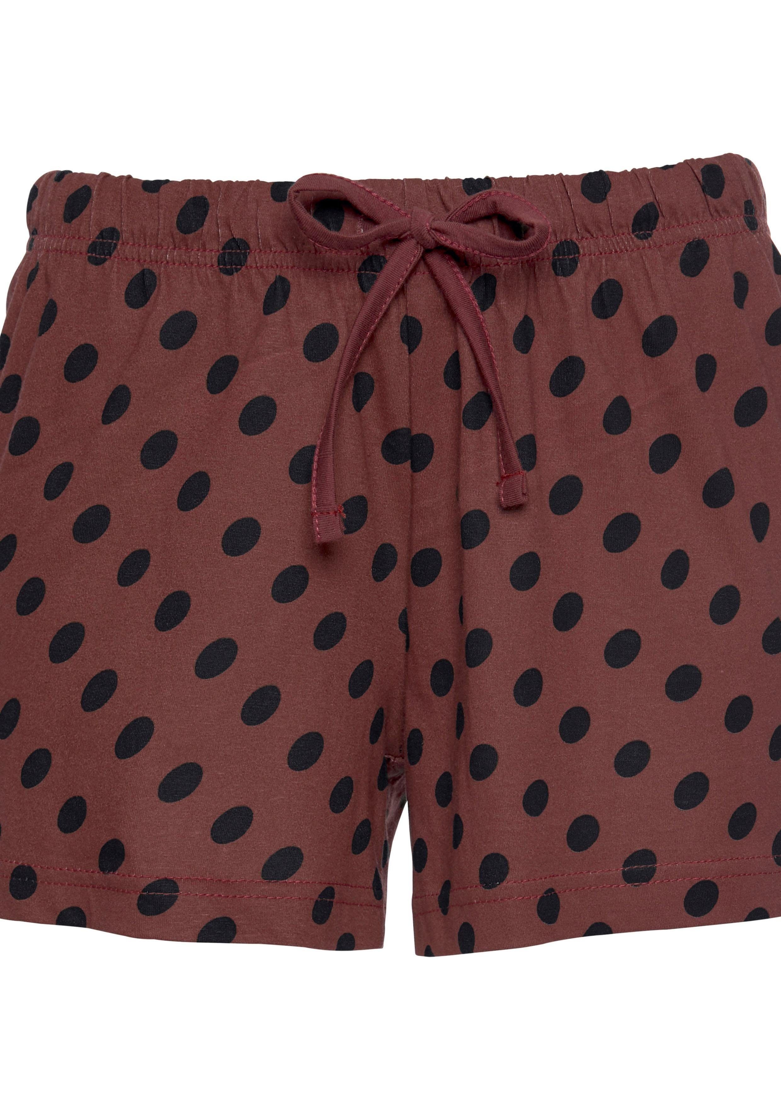 Vivance Dreams Shortama met sterrenprint (4-delig, Set van 2)