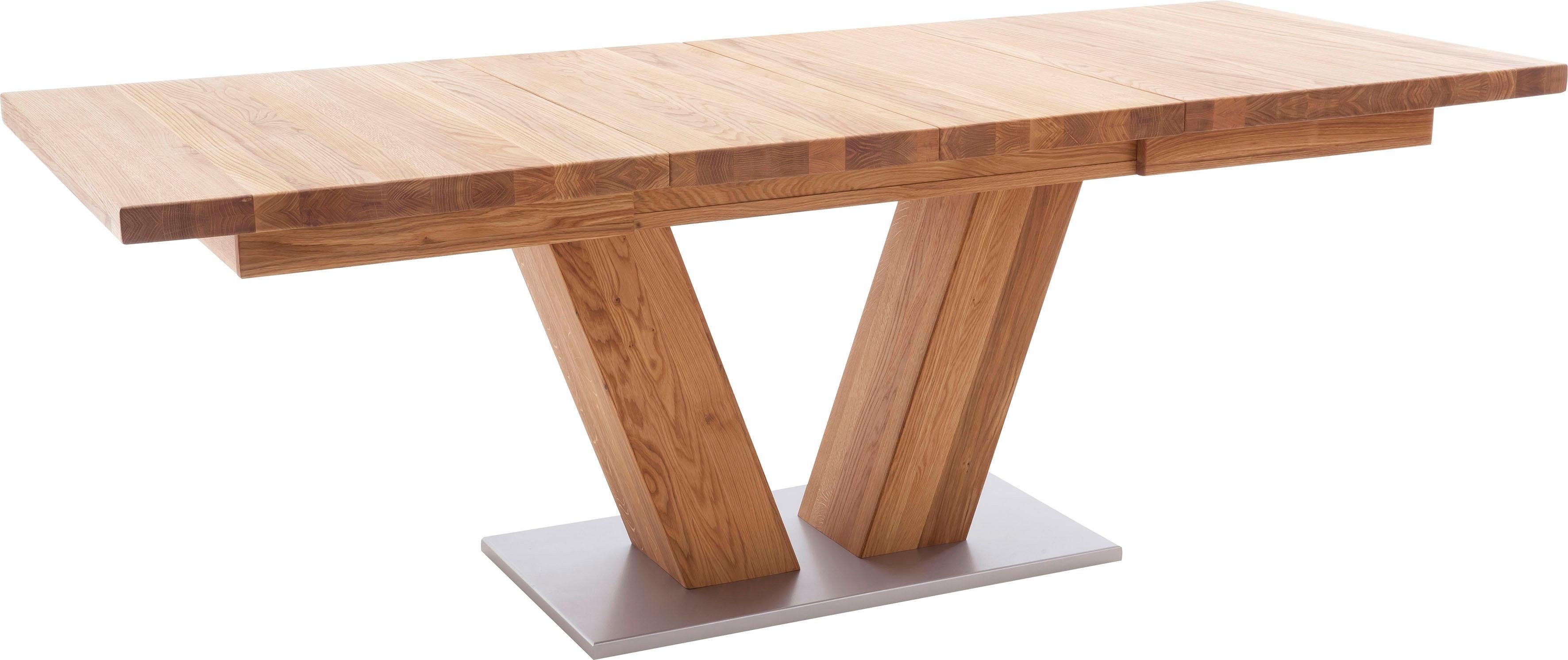 MCA furniture Eettafel Managua A Eettafel massief hout uittrekbaar