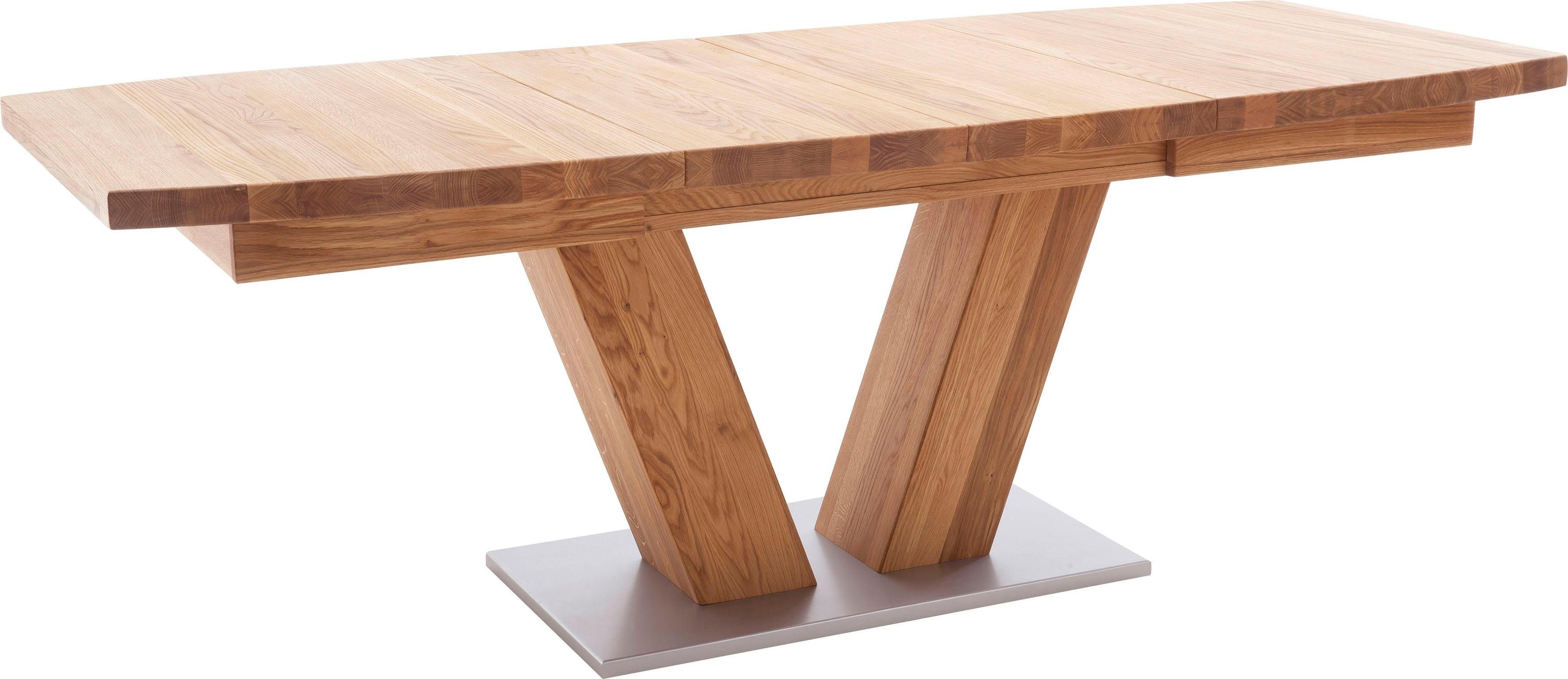 MCA furniture Eettafel Managua B Eettafel massief hout uittrekbaar