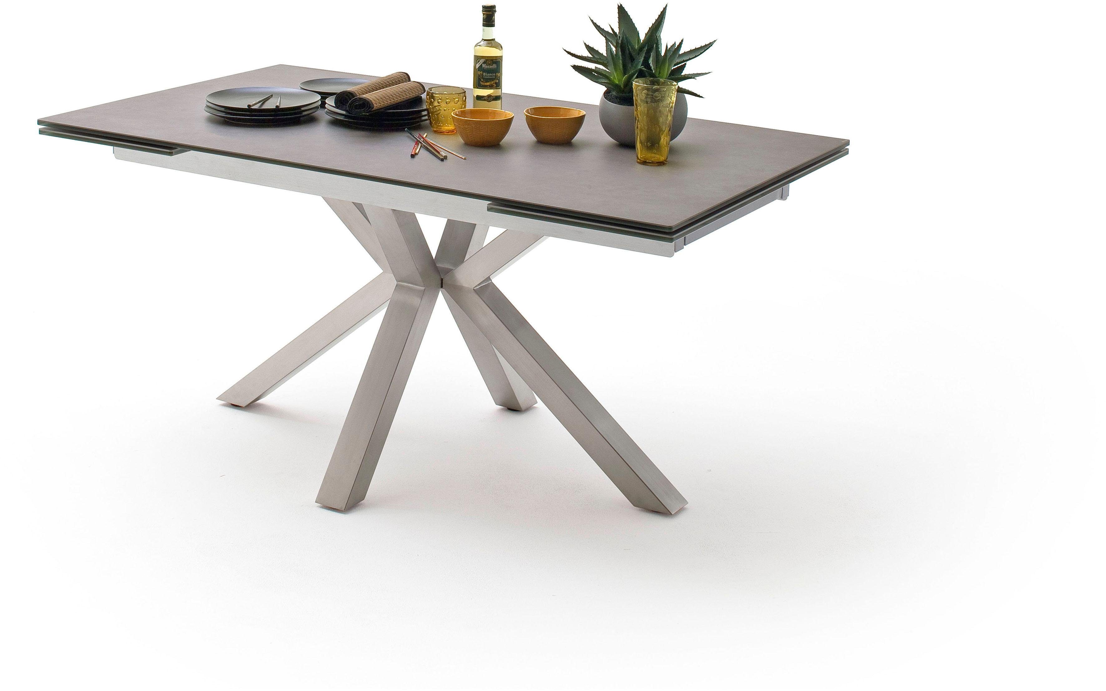 MCA furniture Eettafel Nagano Eettafel glas-keramiek met uittrekbaar deel aan de kopse kant