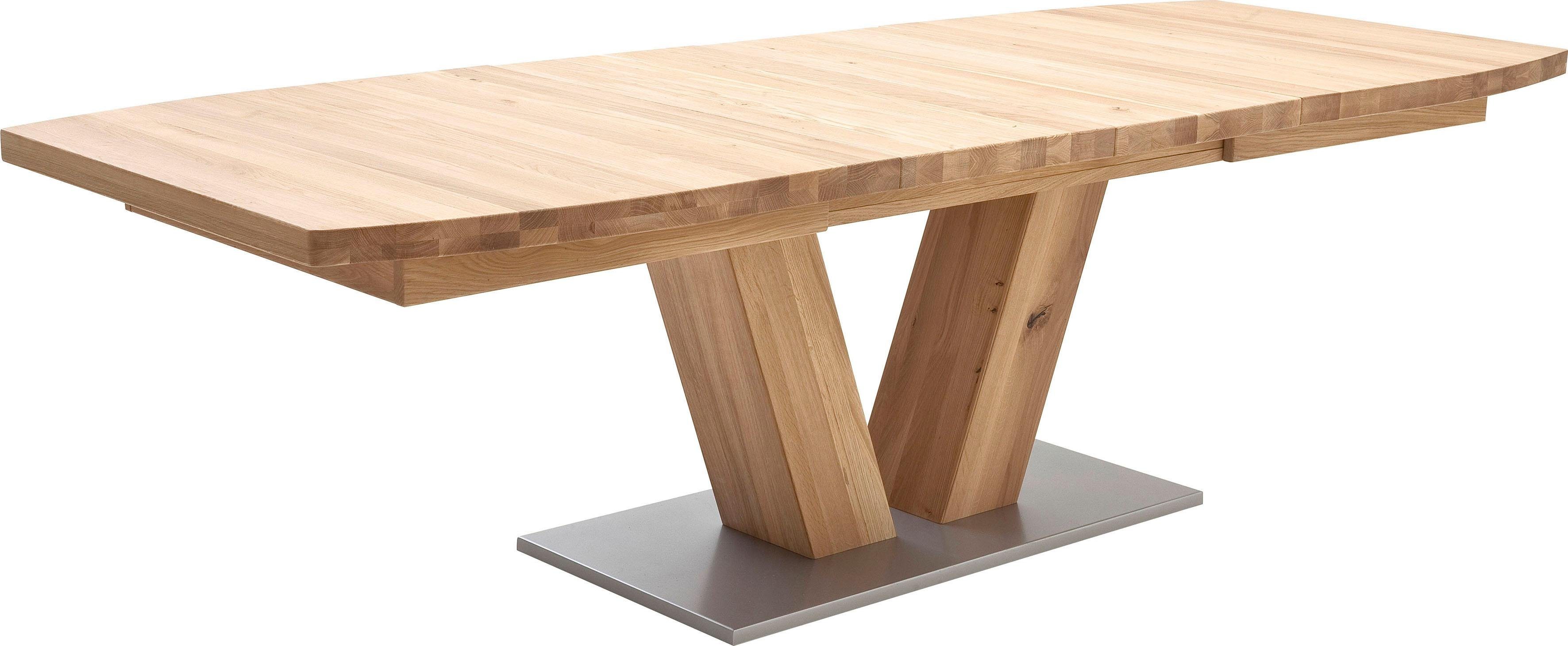 MCA furniture Eettafel Managua B Eettafel massief hout uittrekbaar