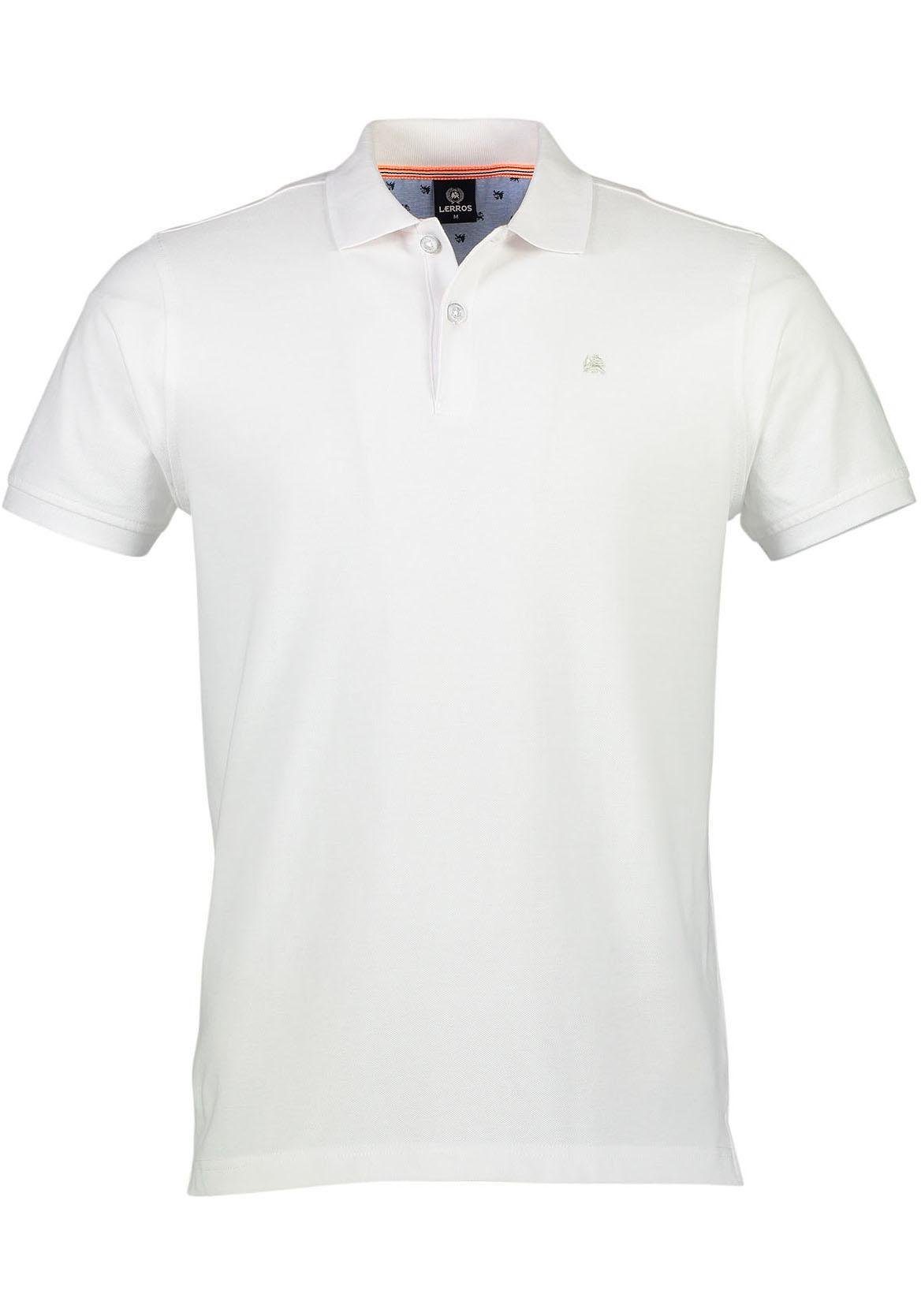 Lerros Poloshirt met stijlvol borduursel op borsthoogte