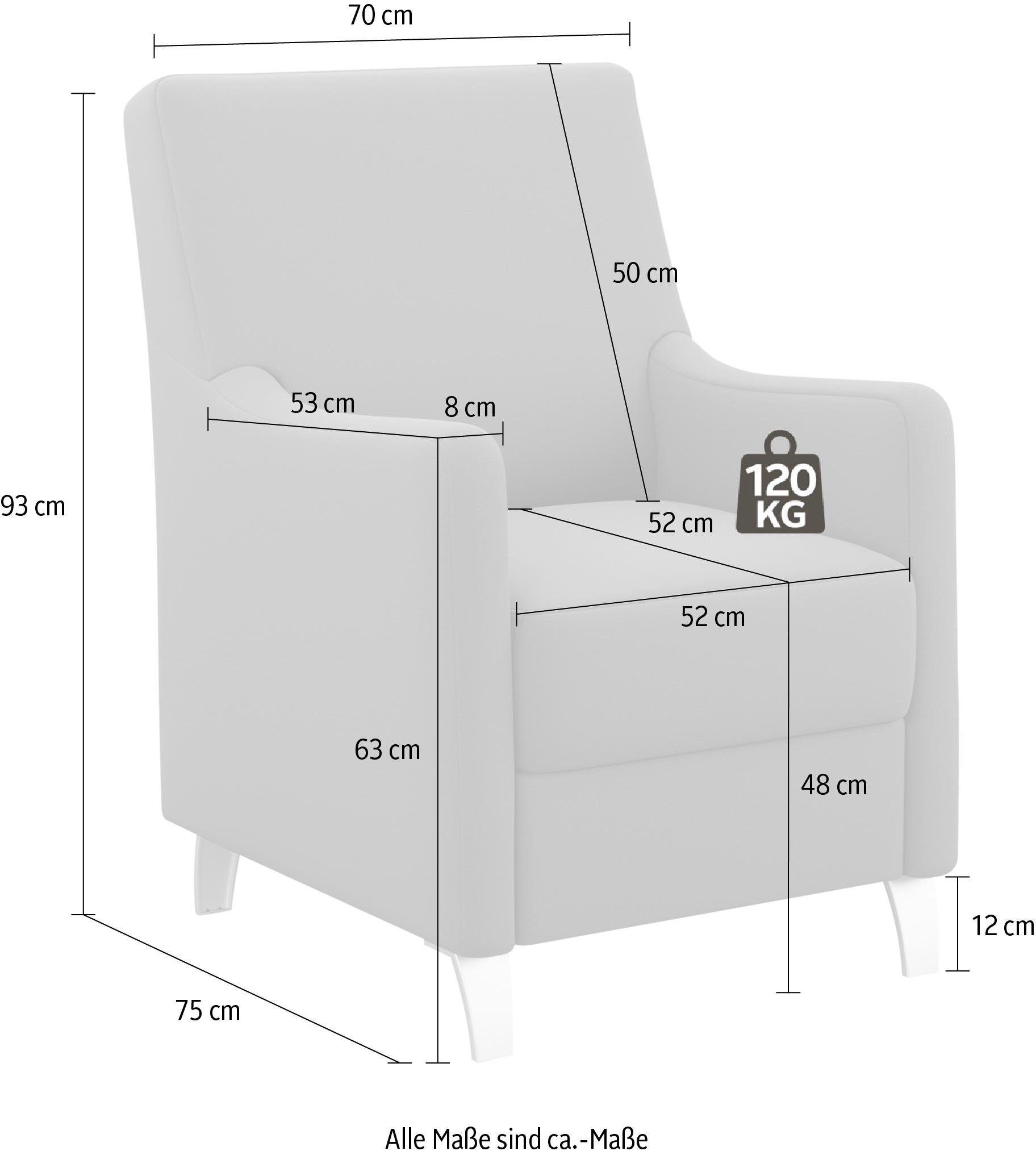 sit&more Fauteuil Palmera Pocketvering bekleding, passend bij de serie "Palmera"