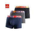 jack  jones boxershort jaccrazy solid met modieus veelkleurige weefband (3 stuks) multicolor