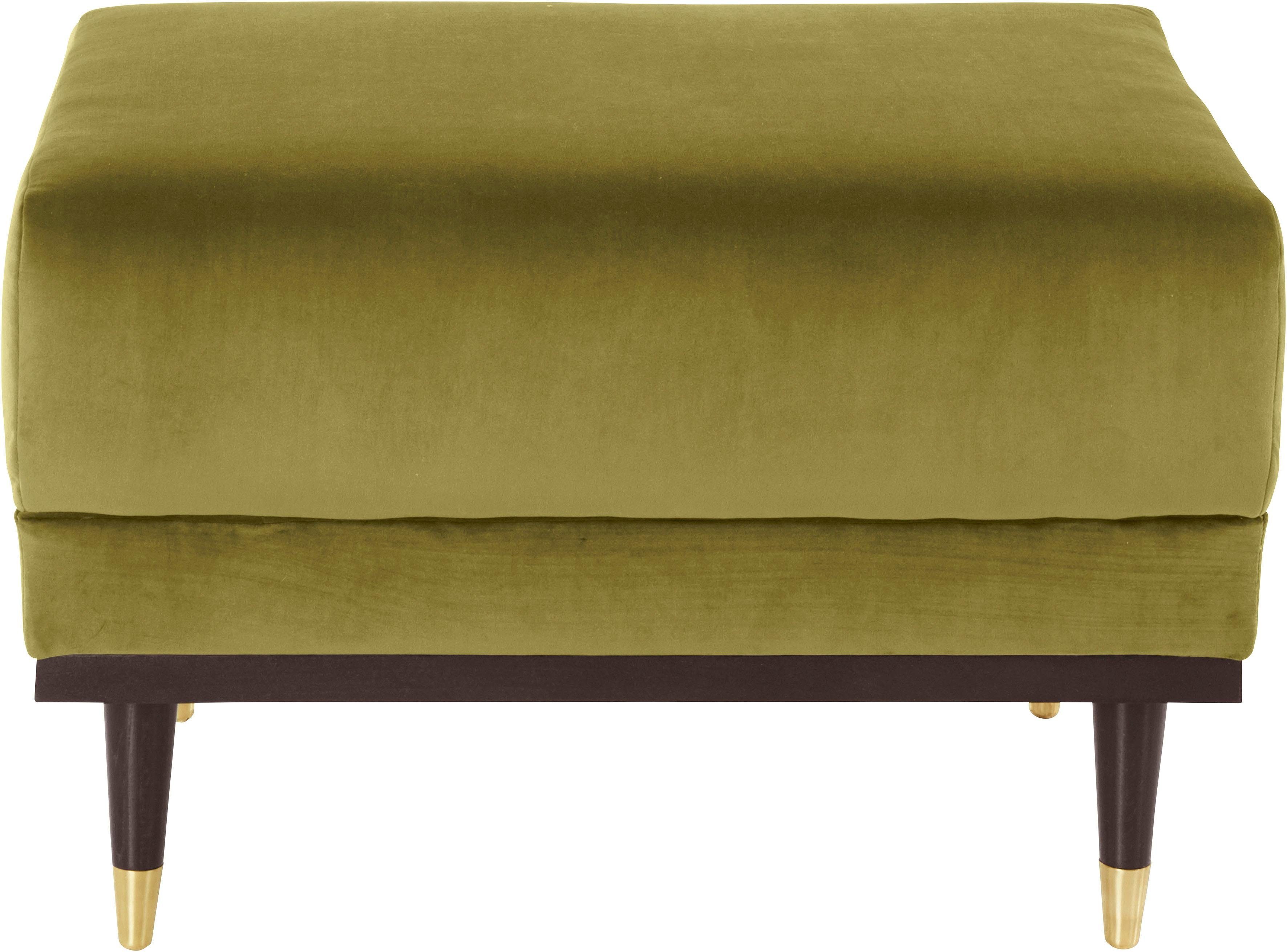 Guido Maria Kretschmer Home&Living Hocker Chamby met houten frame onderaan