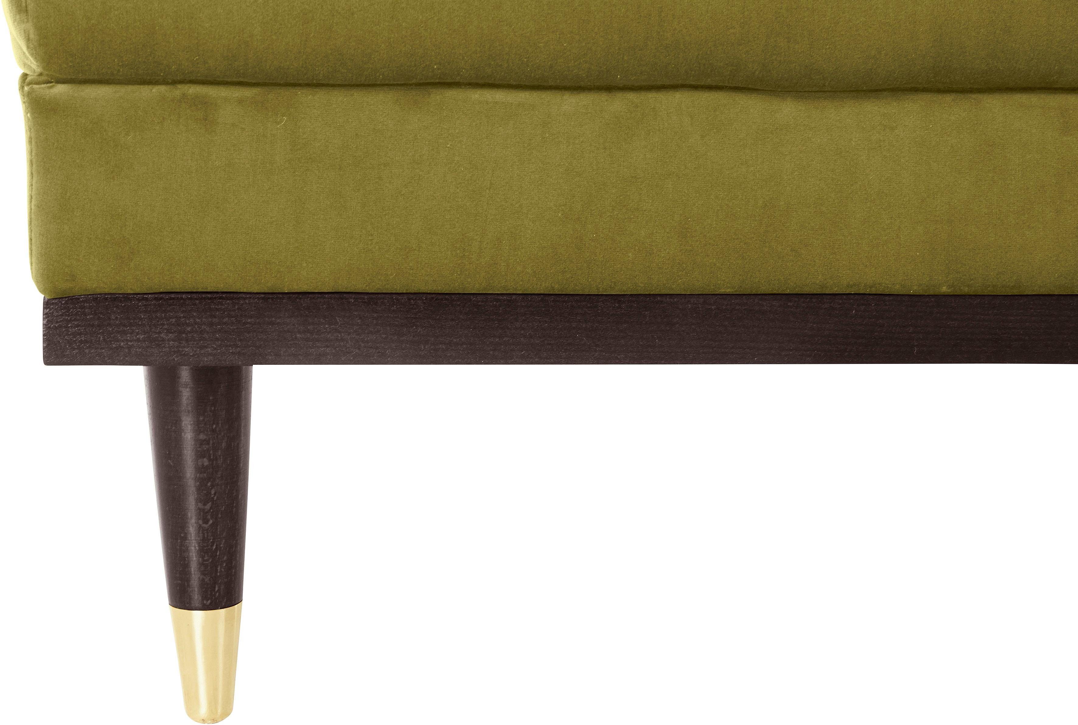 Guido Maria Kretschmer Home&Living Hocker Chamby met houten frame onderaan
