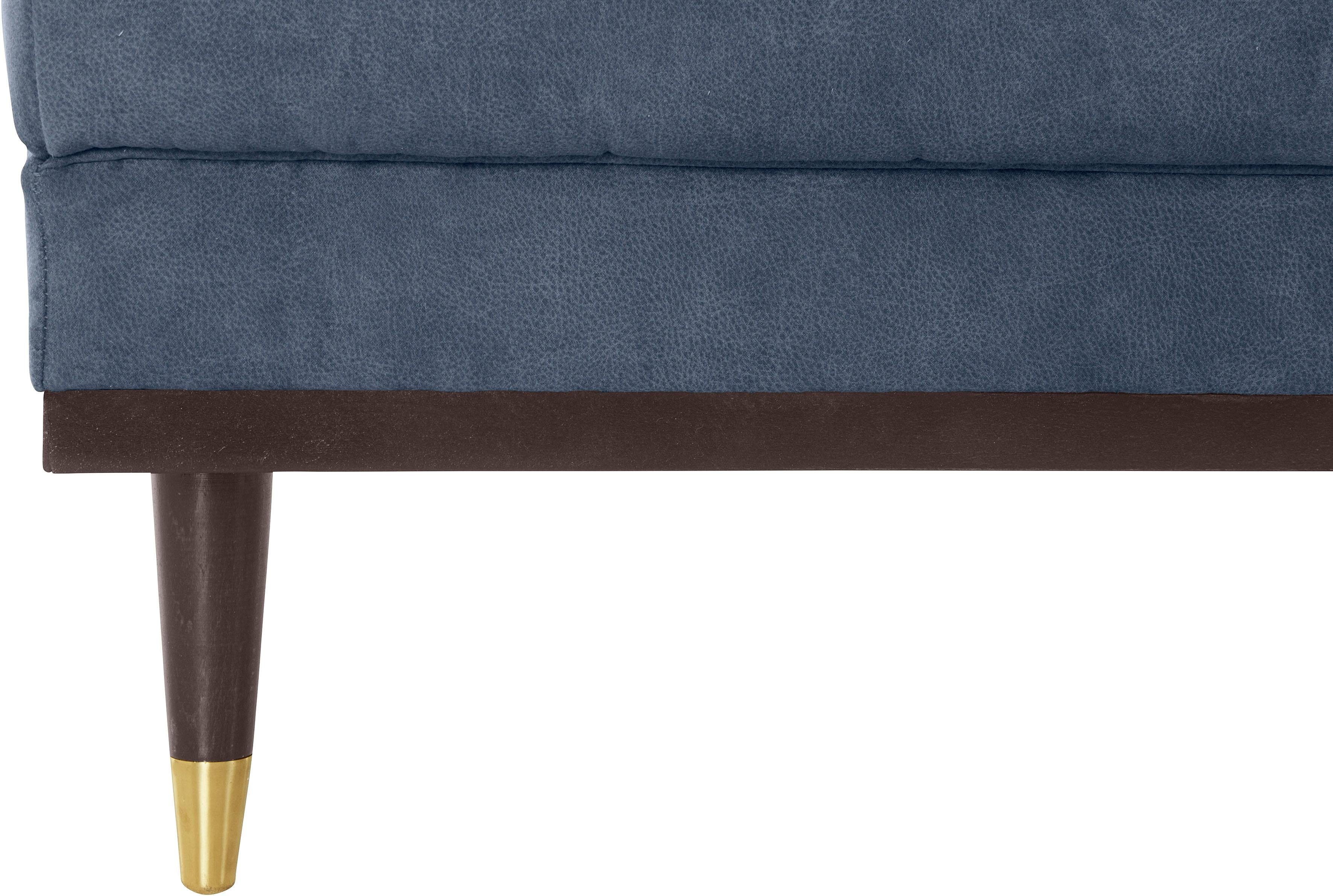 Guido Maria Kretschmer Home&Living Hocker Chamby met houten frame onderaan