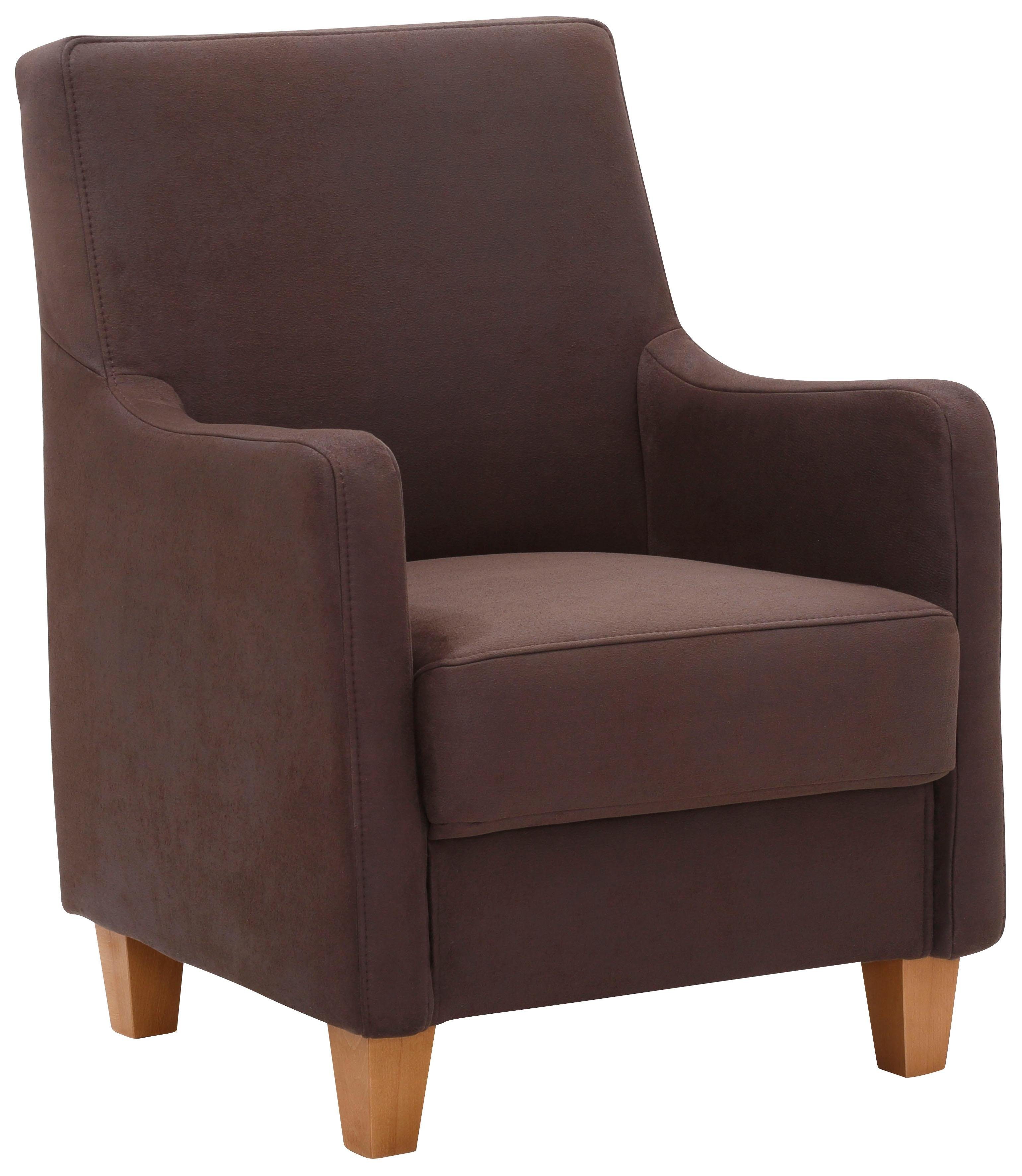 Home affaire Fauteuil Palmera Pocketvering bekleding, passend bij de serie "Palmera" fauteuils maat Luxe-microvezel bruin