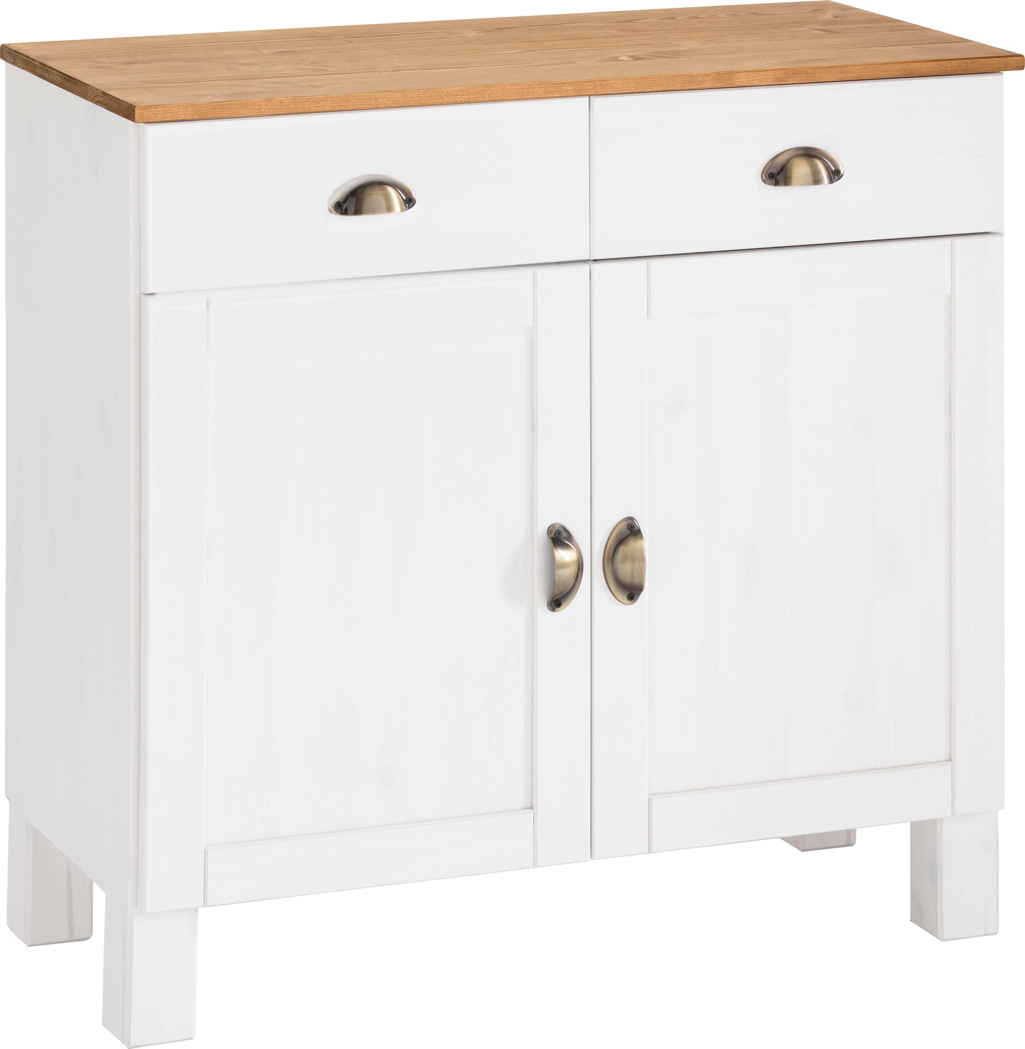 Home affaire Onderkast Oslo 85 cm breed, 38 cm diep, als dressoir te gebruiken, 2 deuren, 2 laden
