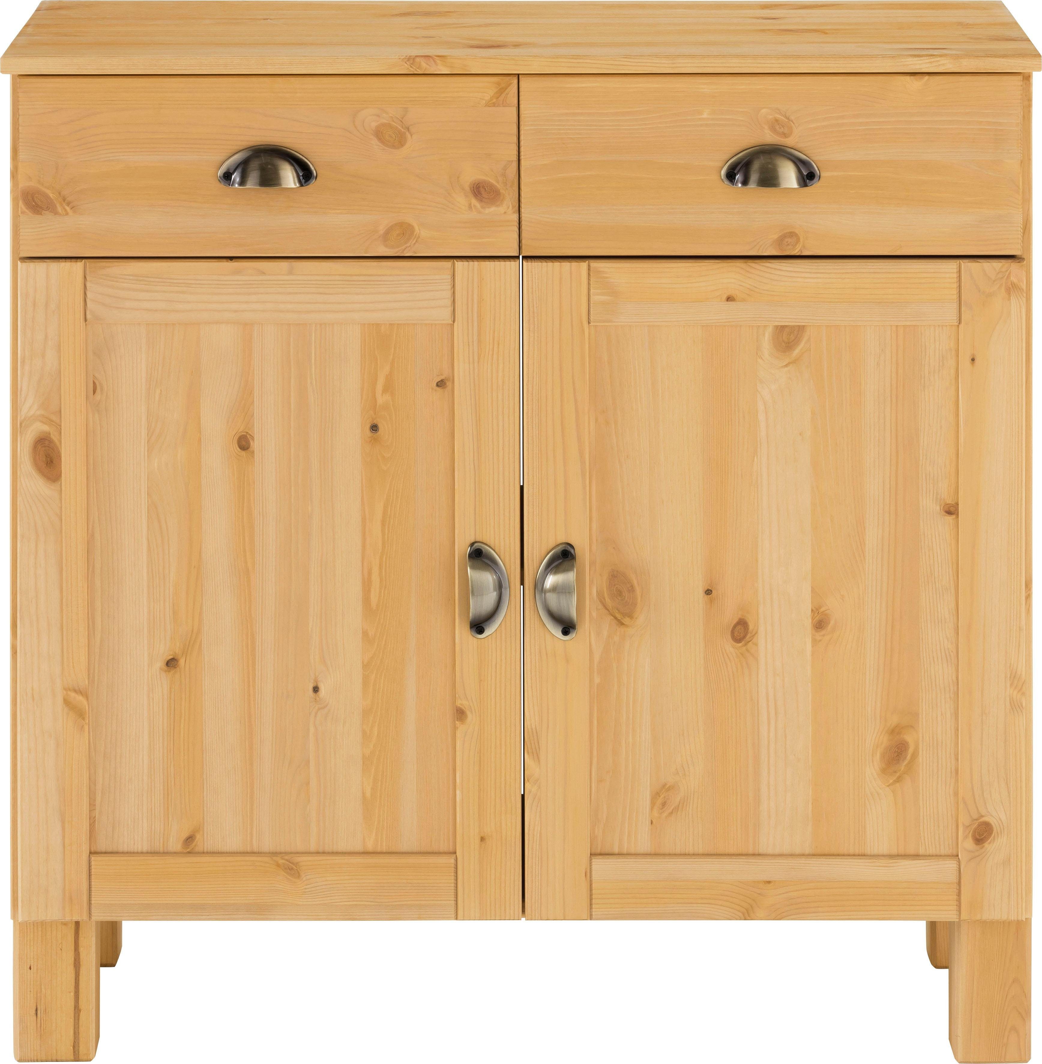 Home affaire Onderkast Oslo 85 cm breed, 38 cm diep, als dressoir te gebruiken, 2 deuren, 2 laden, v