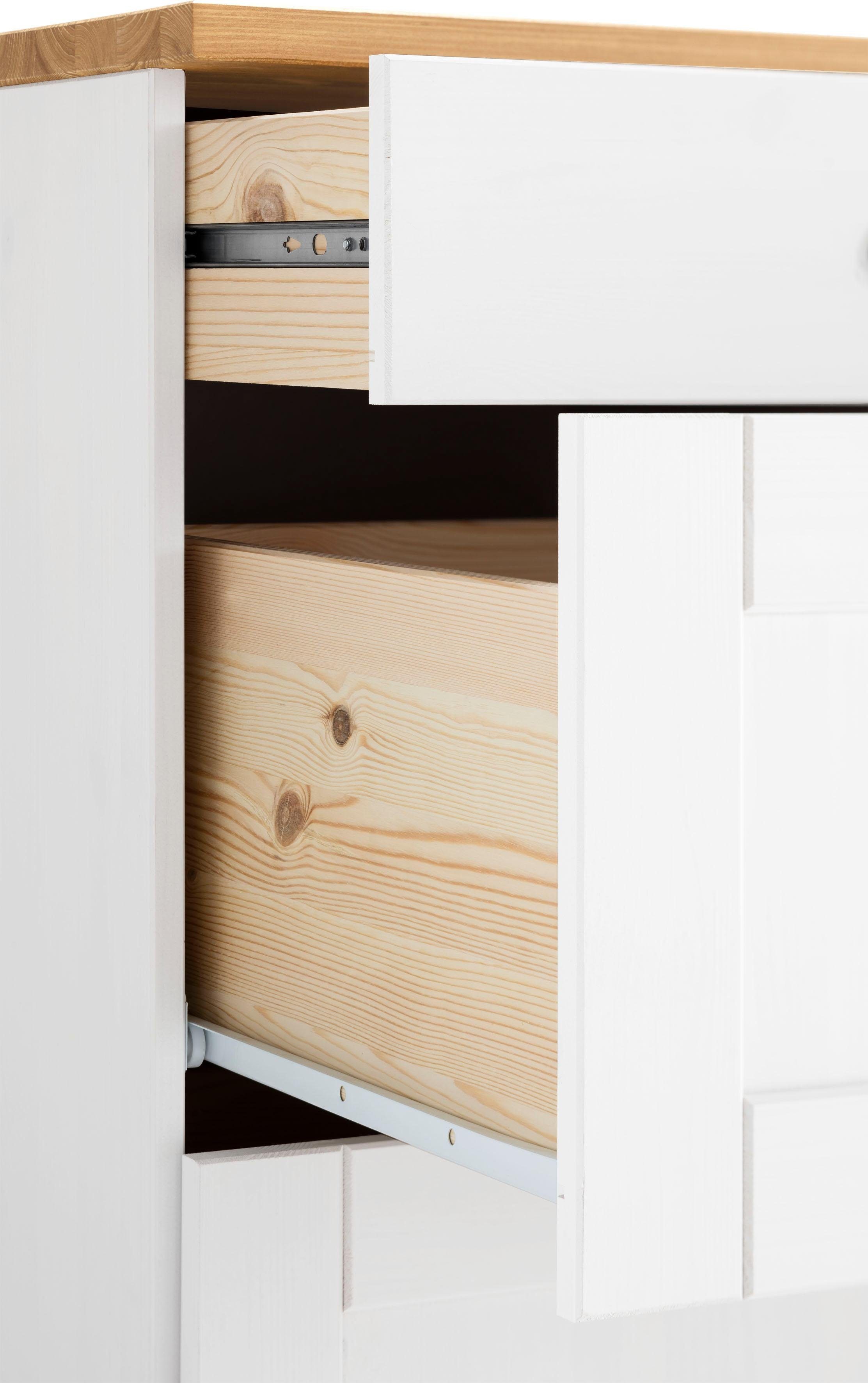 Home affaire Keukenblok Oslo Breedte 350 cm, in 2 diepten, zonder elektrische apparaten (7 stuks)