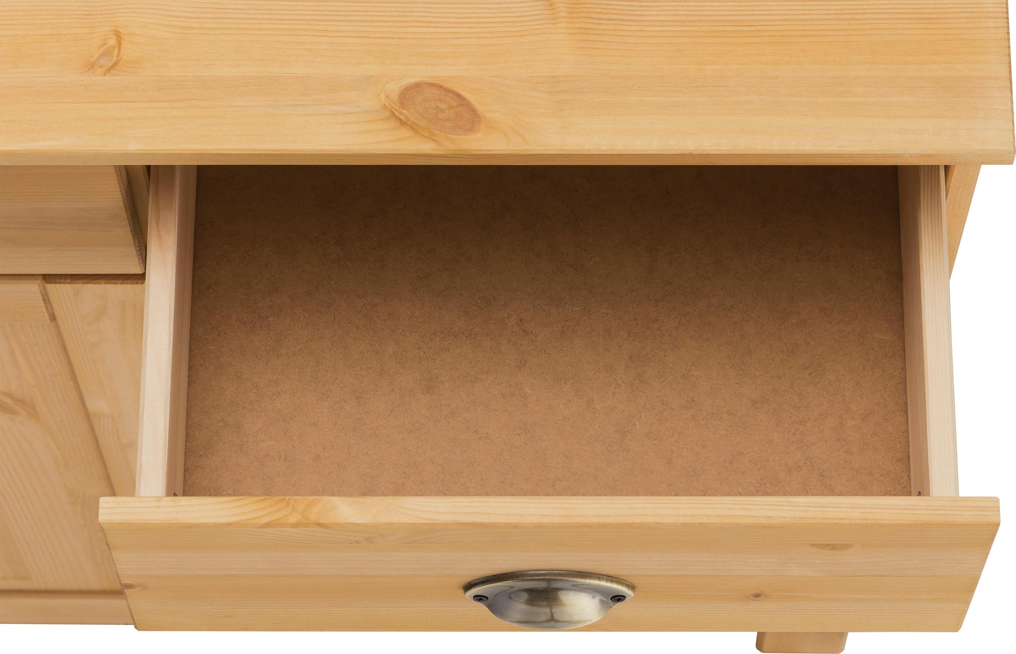 Home affaire Onderkast Oslo 85 cm breed, 38 cm diep, als dressoir te gebruiken, 2 deuren, 2 laden