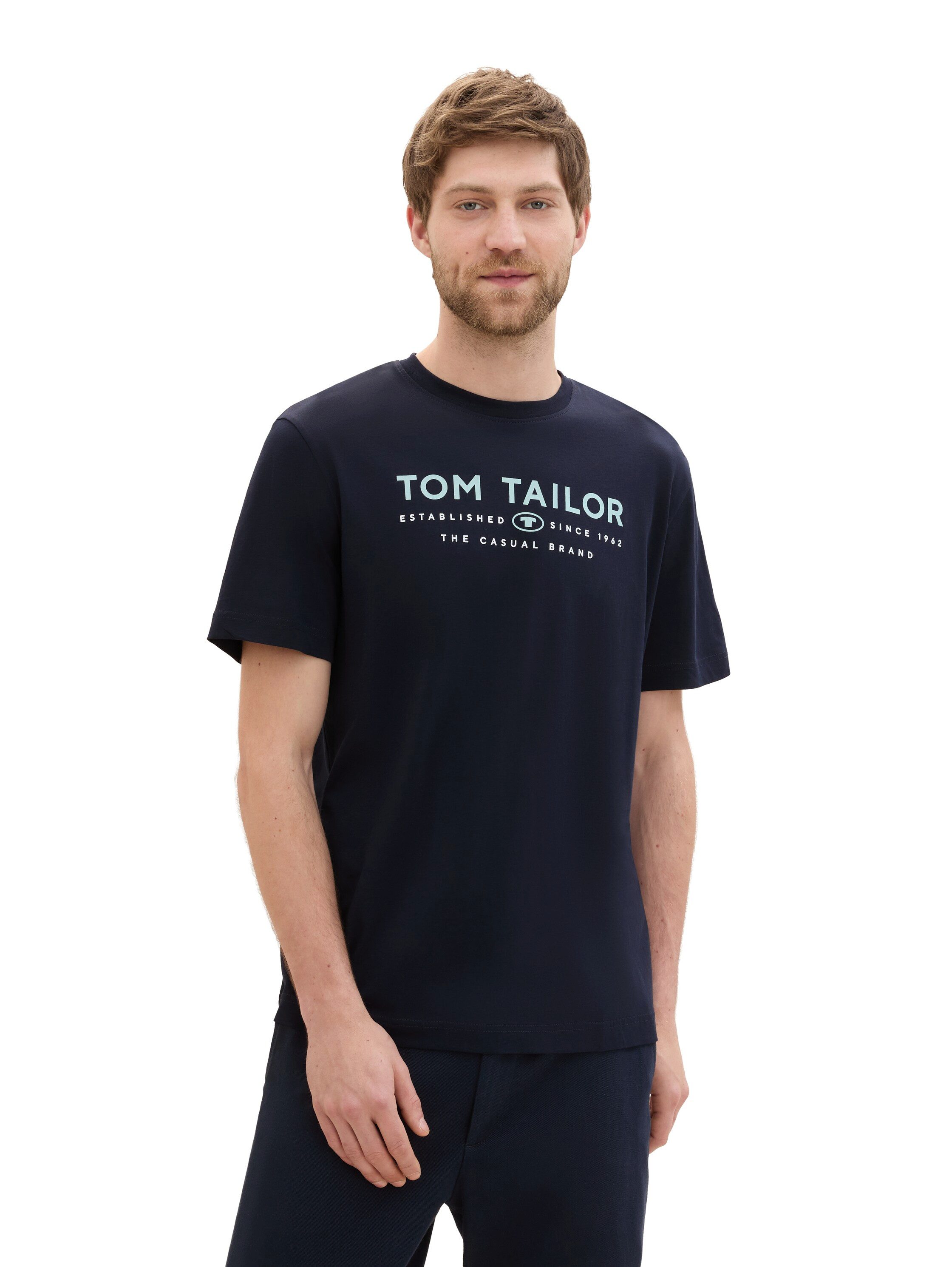 Tom Tailor Shirt met print met logoprint