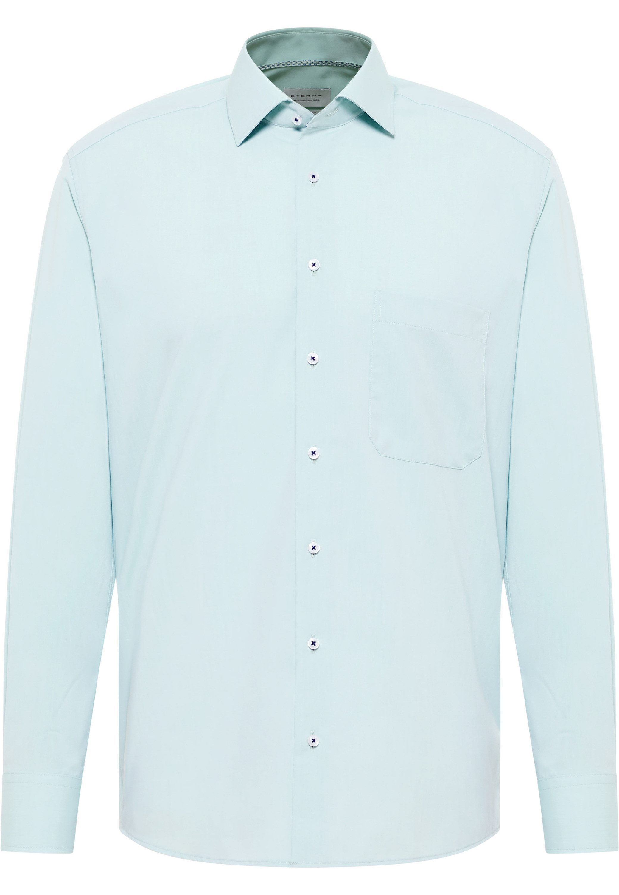 Eterna Overhemd met lange mouwen Comfort fit NON IRON (strijkvrij)