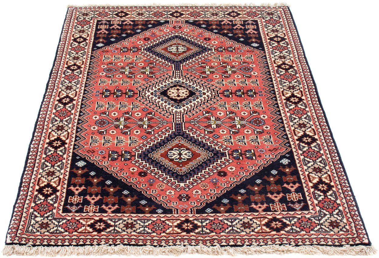 morgenland Wollen kleed Yalameh medaillon Blu scuro 148 x 103 cm Handgeknoopt