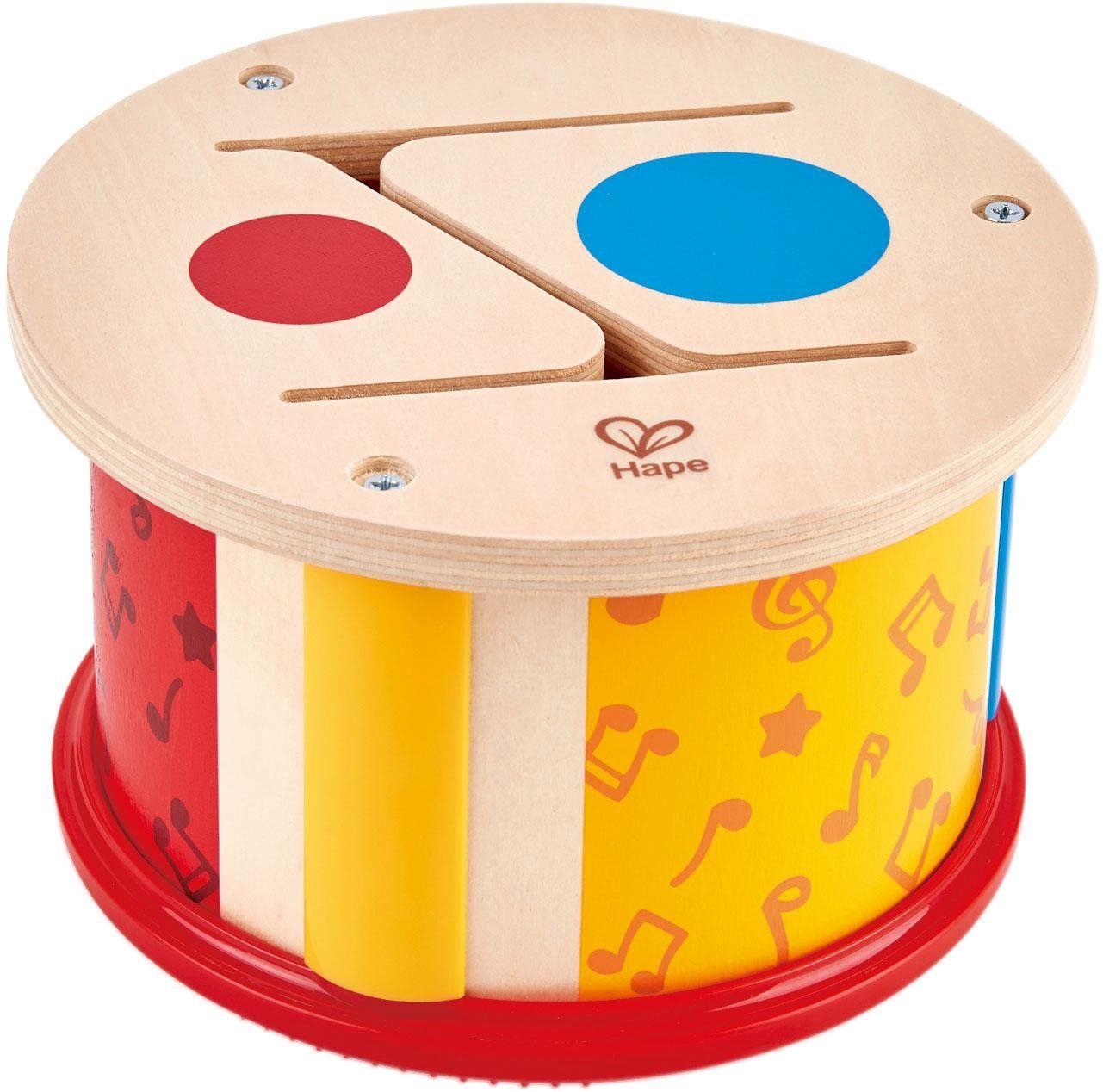 Hape Speelgoed-muziekinstrument Dubbelzijdige kinderen trommel