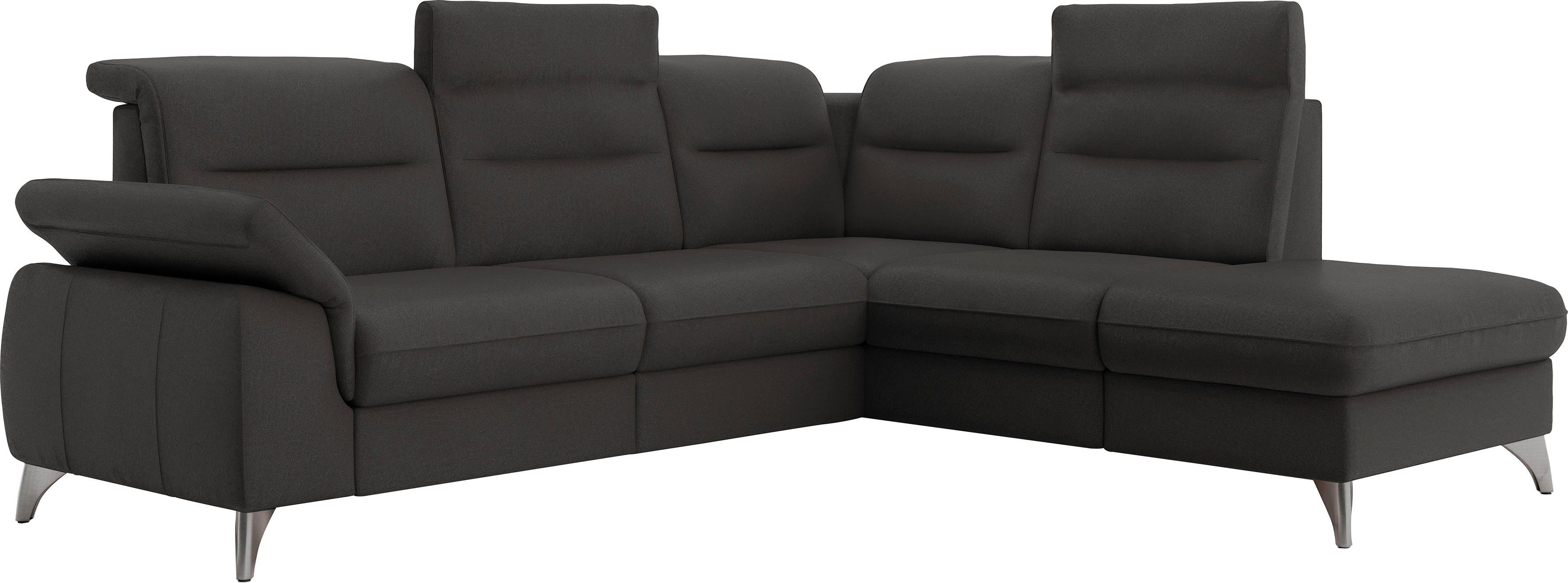 sit&more Hoekbank Astoria L-vorm naar keuze met motorische relaxfunctie