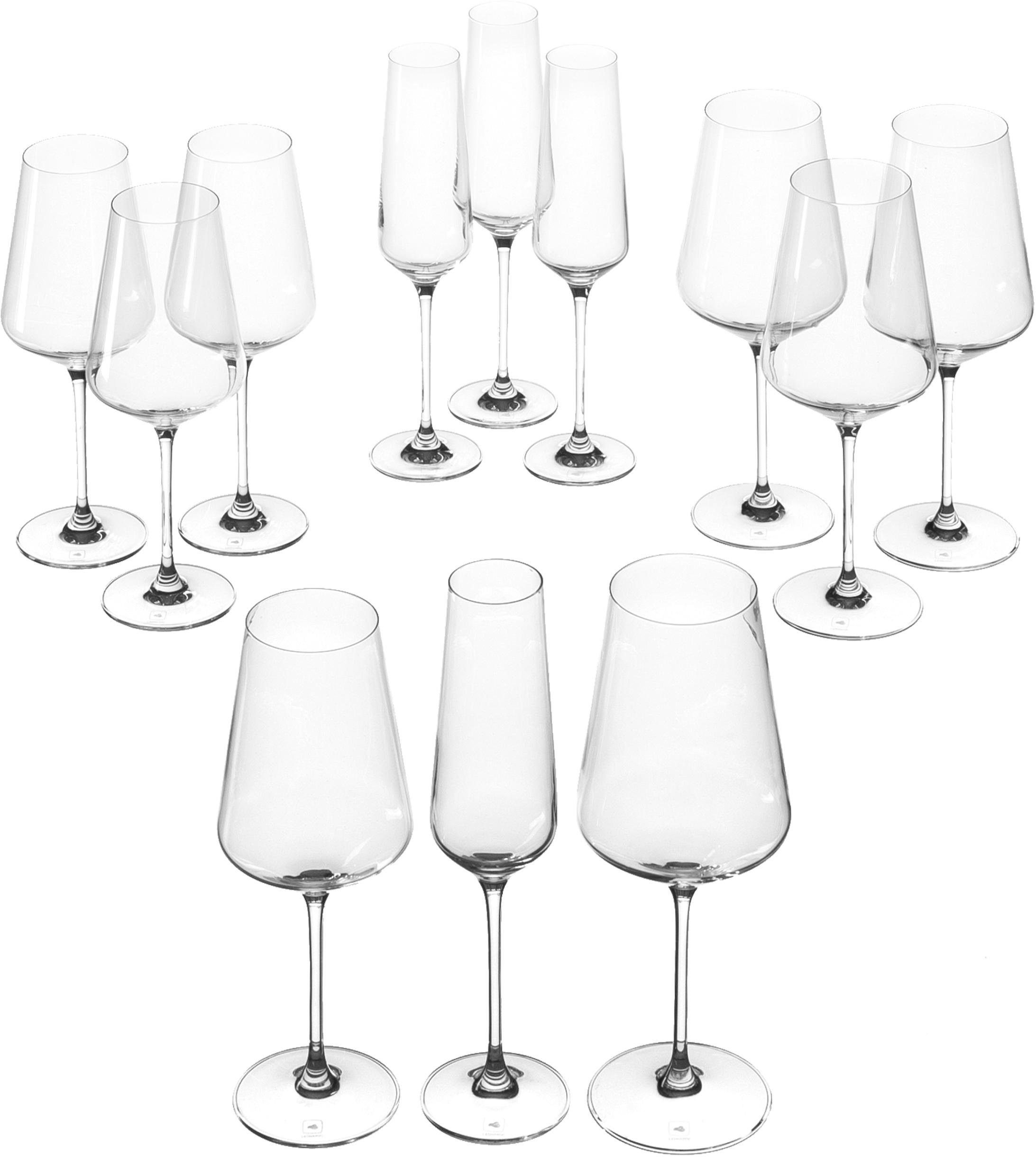 LEONARDO Glazenset Puccini Teqton-kwaliteit, 12-delig (set, 12-delig)