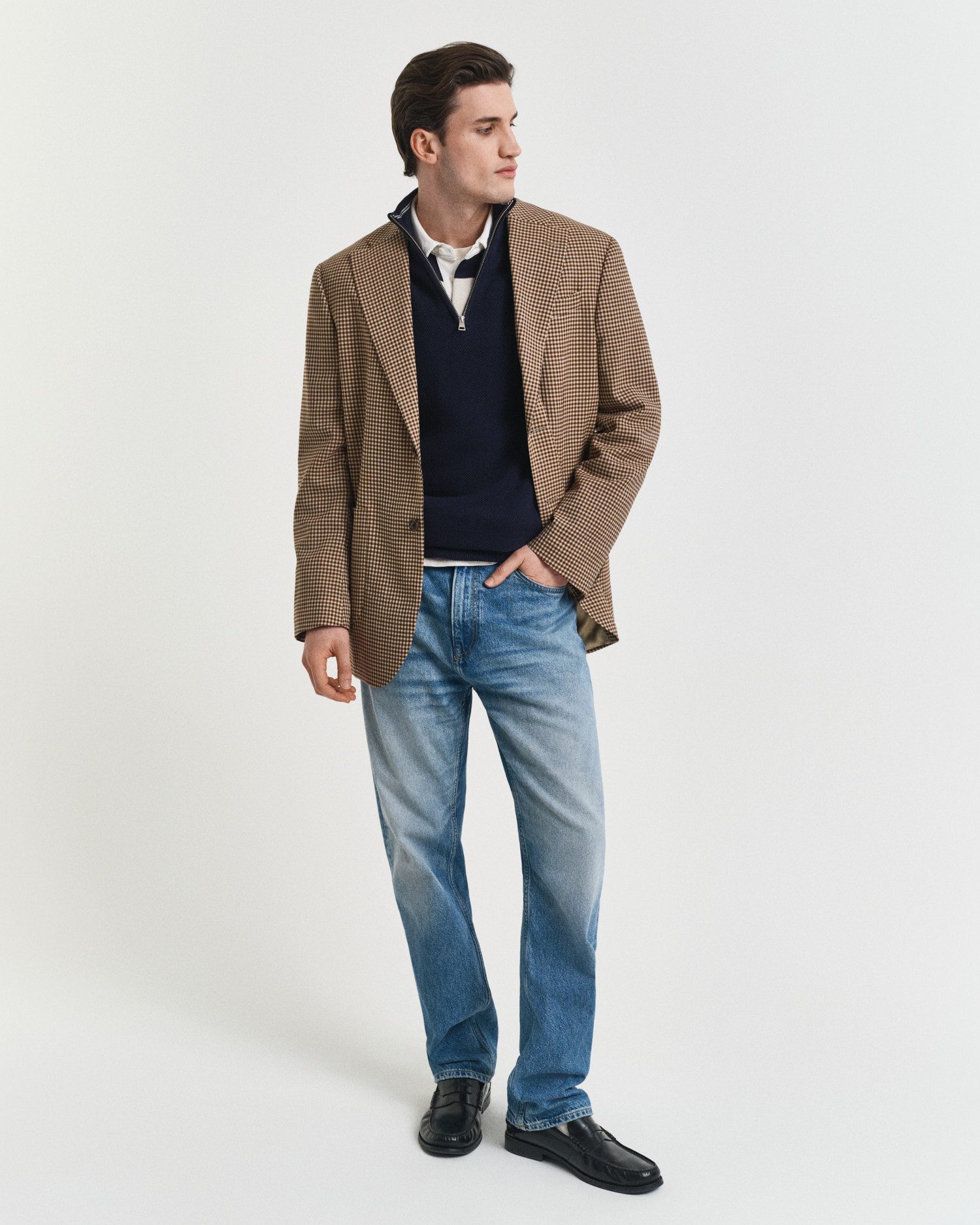 Gant Schipperstrui COTTON PIQUE HALF ZIP