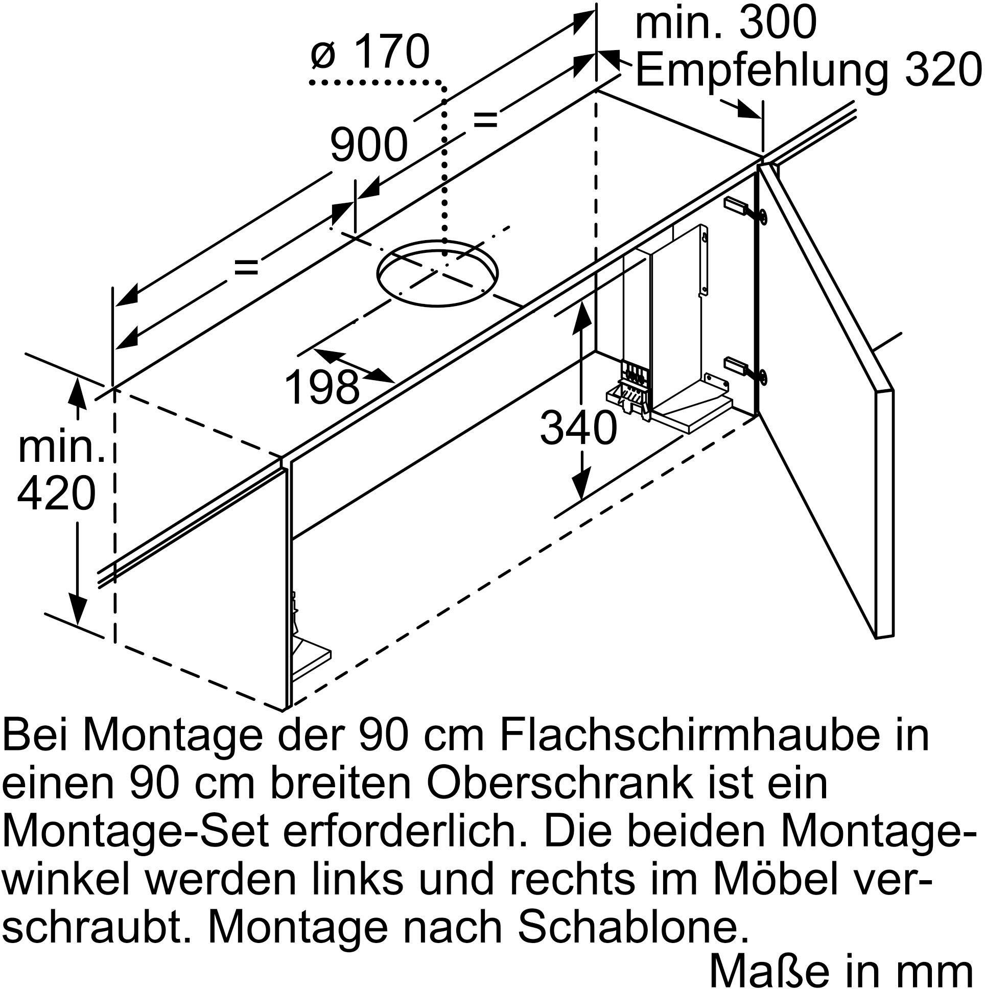 BOSCH Vlakscherm-afzuigkap DFR097A52
